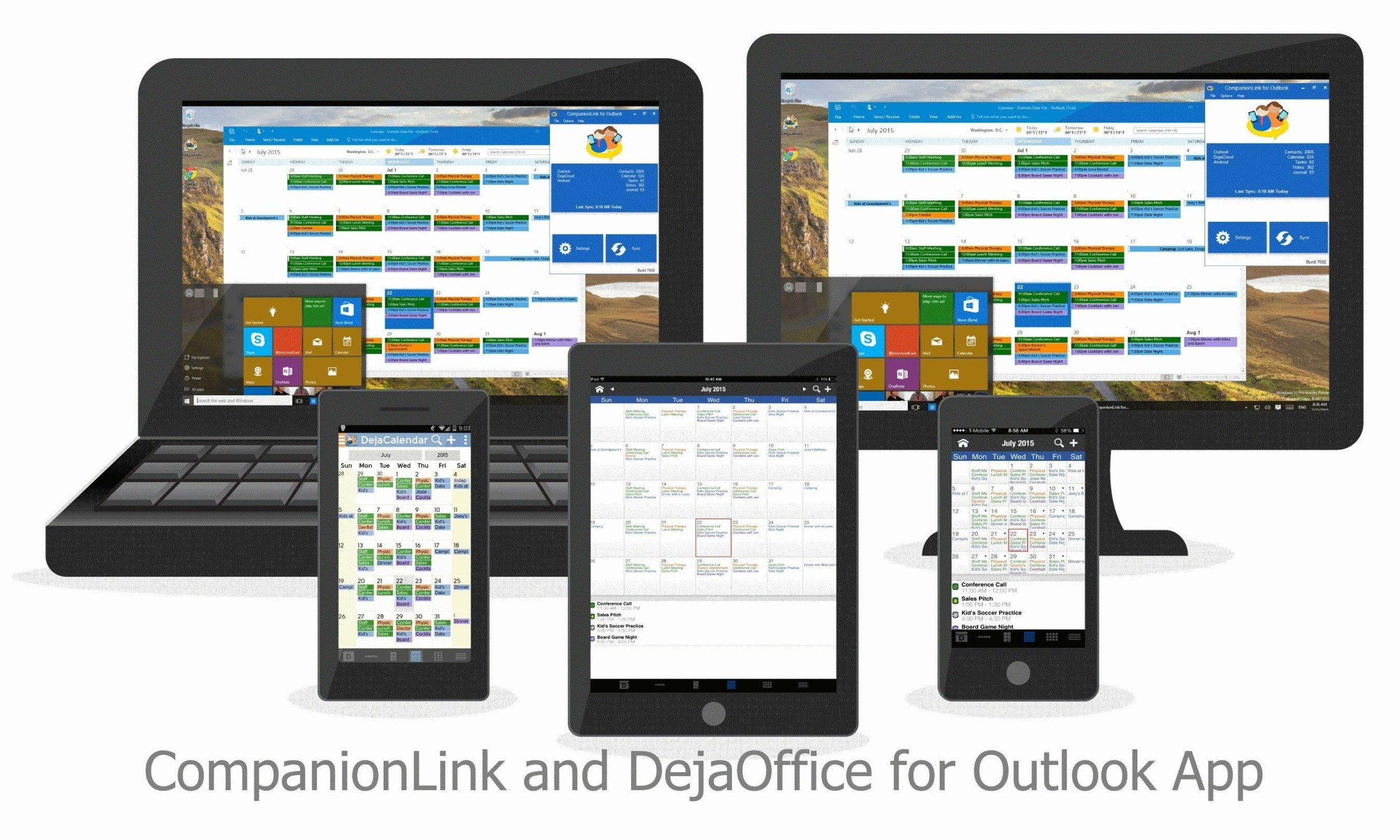 CompanionLink and DejaOffice for iPhone 6s, 6s Plus and iPad Pro