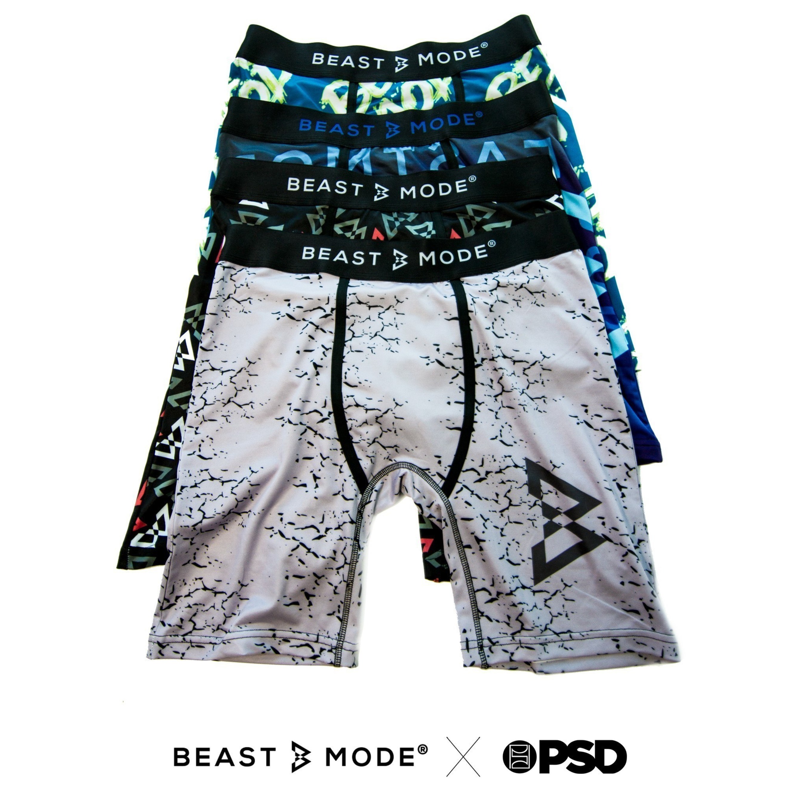 PSD Underwear Men's Beast Mode Boxer Brief Multi