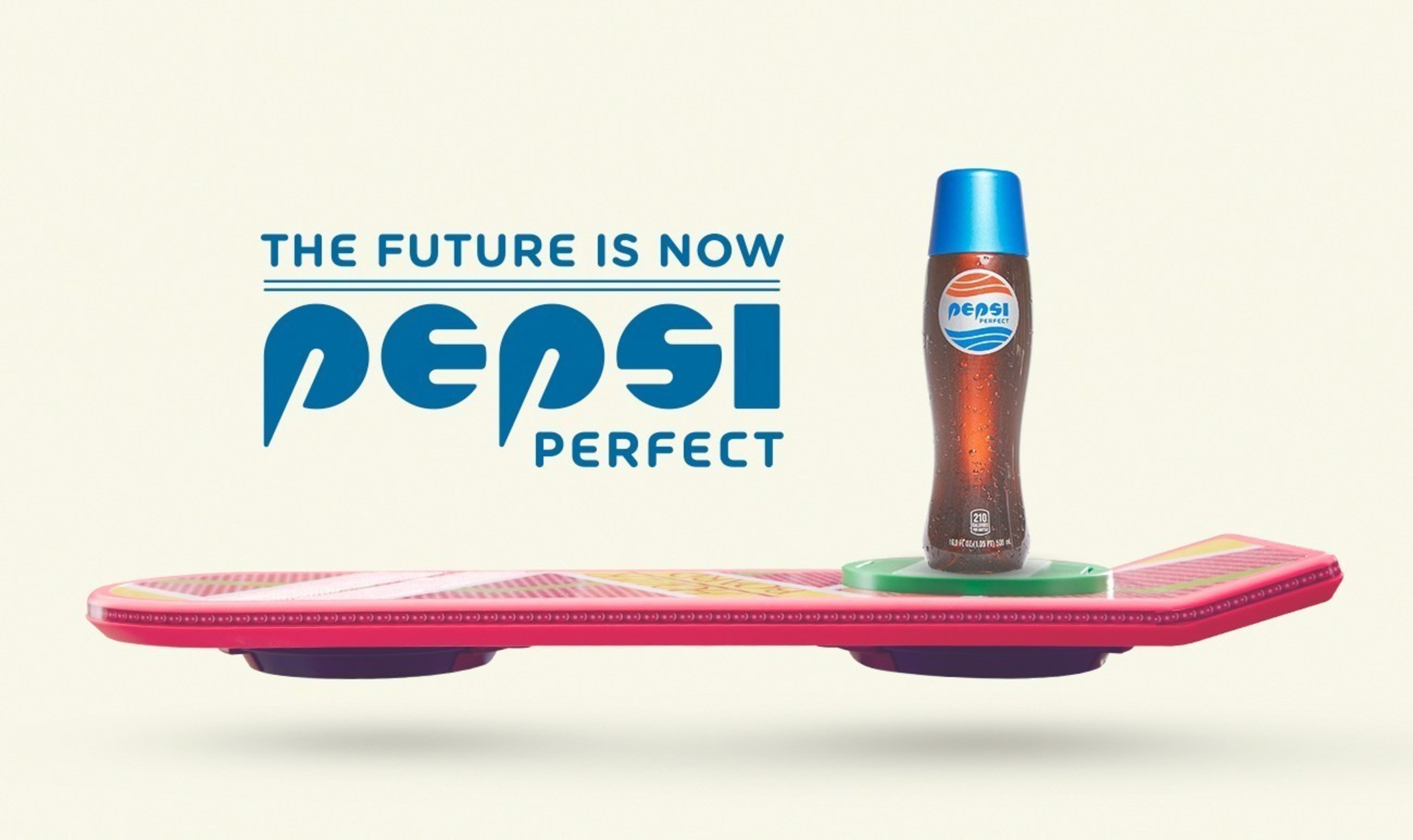 Pepsi unveils a series of themed advertisements in celebration of Pepsi Perfect and the 30th anniversary of Back to the Future.