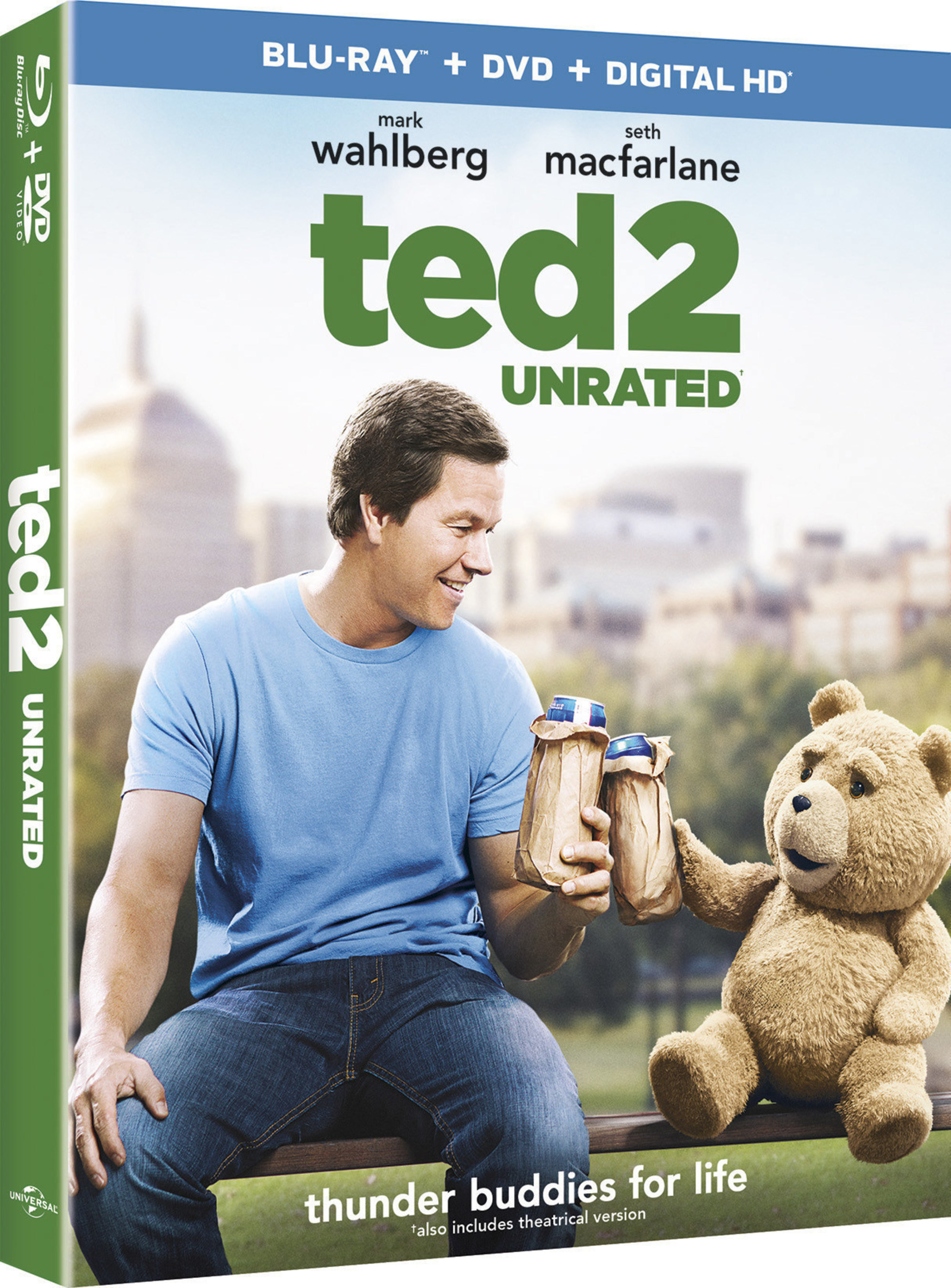 TED 2 WILL BE AVAILABLE ON BLU-RAY, DVD AND DIGITAL HD ON DECEMBER 15TH FROM UNIVERSAL PICTURES HOME ENTERTAINMENT.