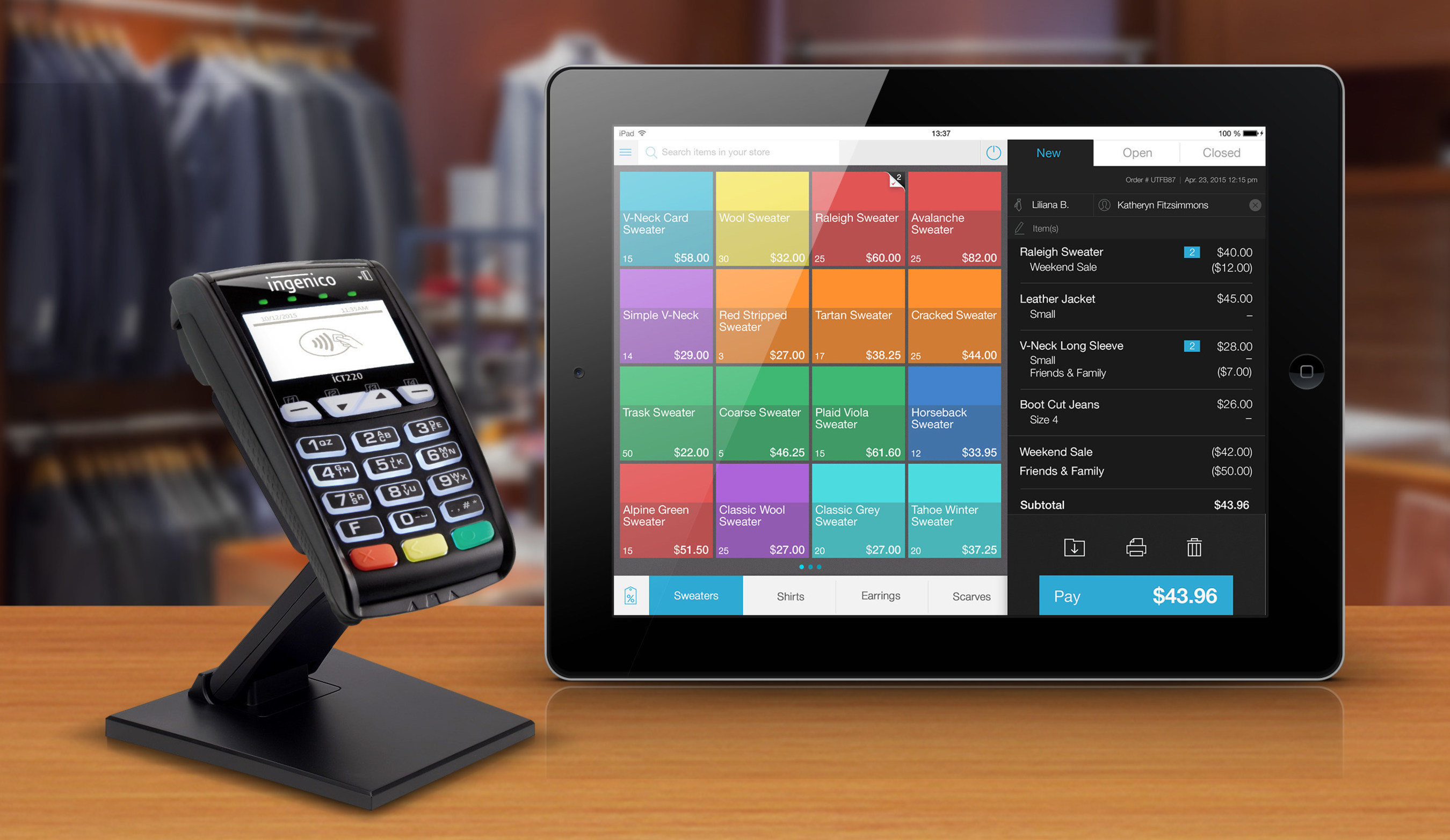 talech's cloud-based point of sale solution paired with Ingenico's iCT220 terminal makes for an easy EMV ready solution for small businesses.