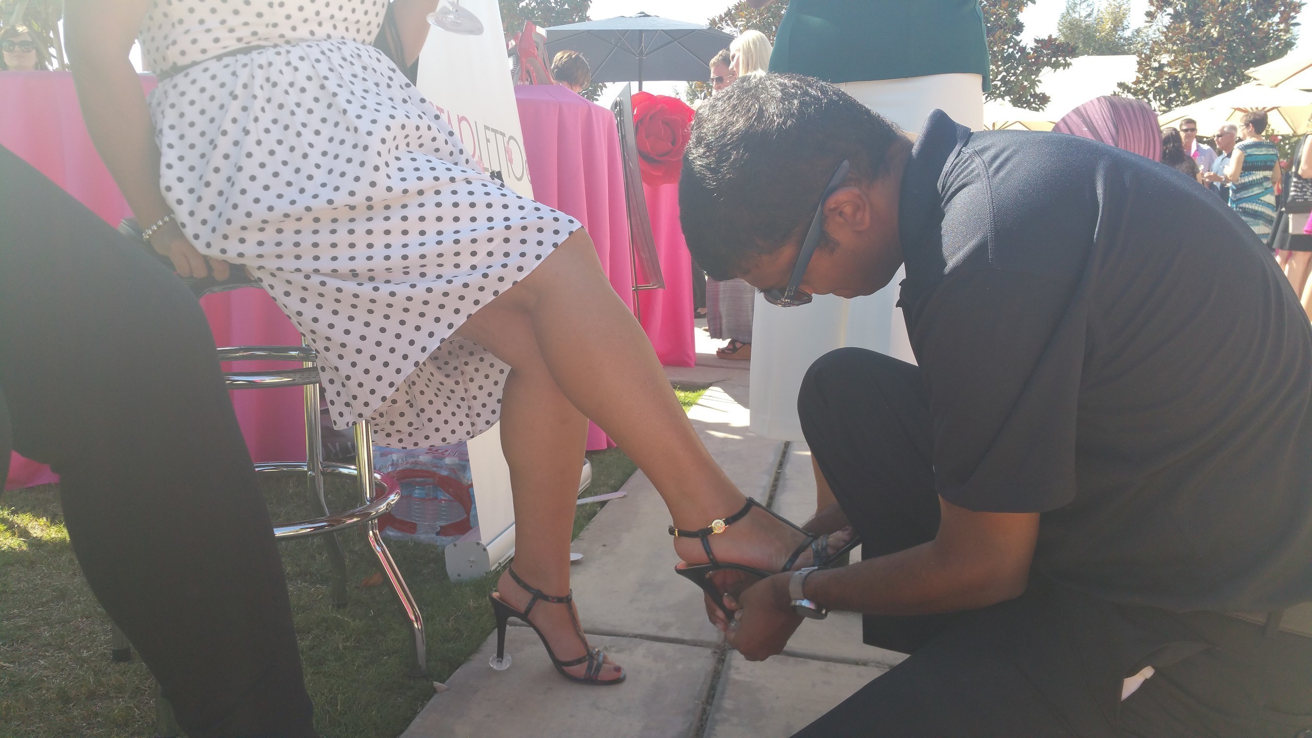 Starlettos lends HEEL Support at Wine , Women & Shoes Event to benefit "CASA" Of KERN County https://instagram.com/Starlettosstyle/