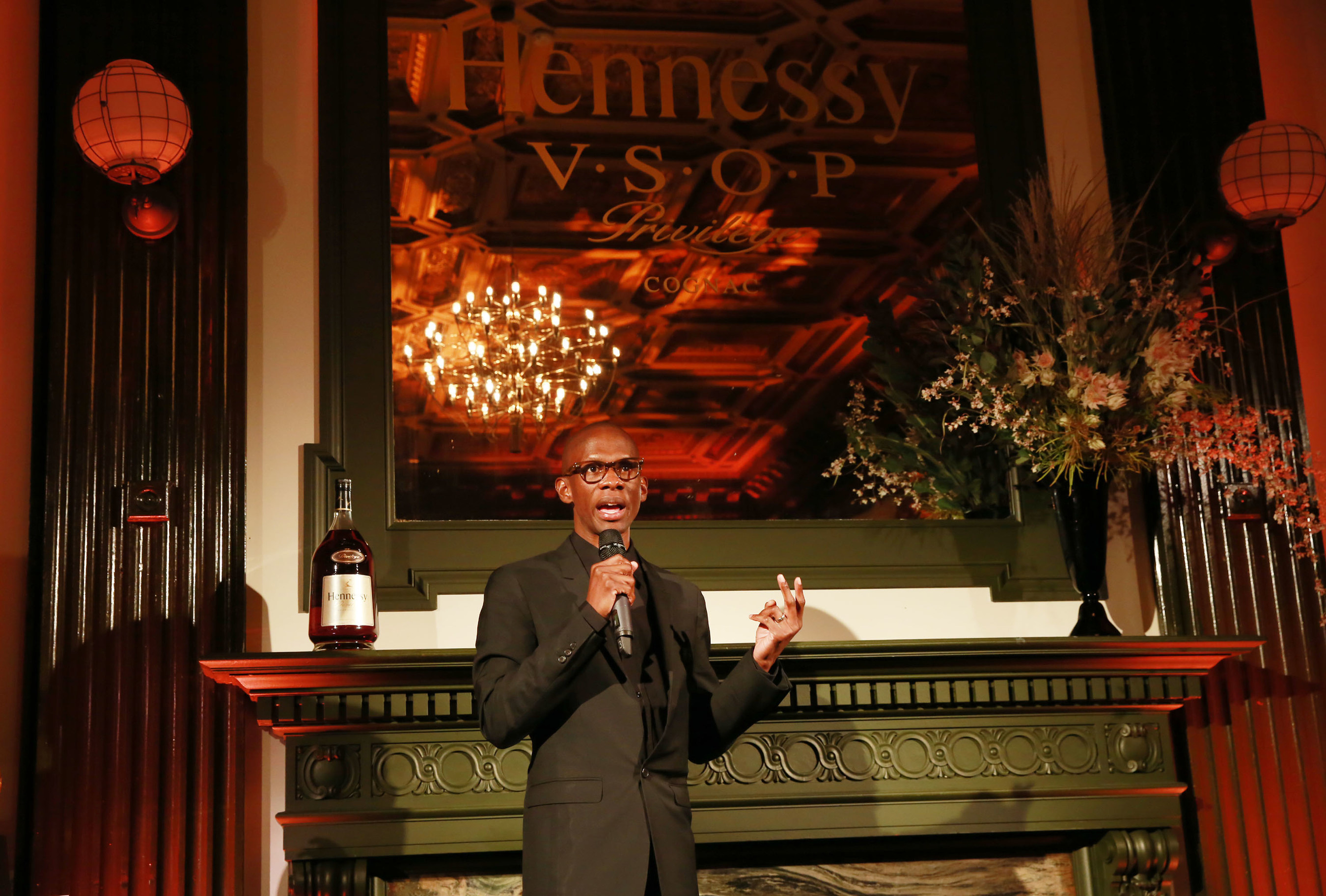Investor, entrepreneur and manager Troy Carter accepts the 12th annual Hennessy V.S.O.P Privilège Award on October 8, 2015 at WeWork Bryant Park in New York City.  Hennessy recognized Mr. Carter for his efforts in redefining entrepreneurship before announcing the Hennessy V.S.O.P Privilège Lab, a partnership with WeWork that will provide an emerging business with a year's worth of mentorship, community and free office space. (Photo by Amy Sussman/Invision for Hennessy/AP Images)
