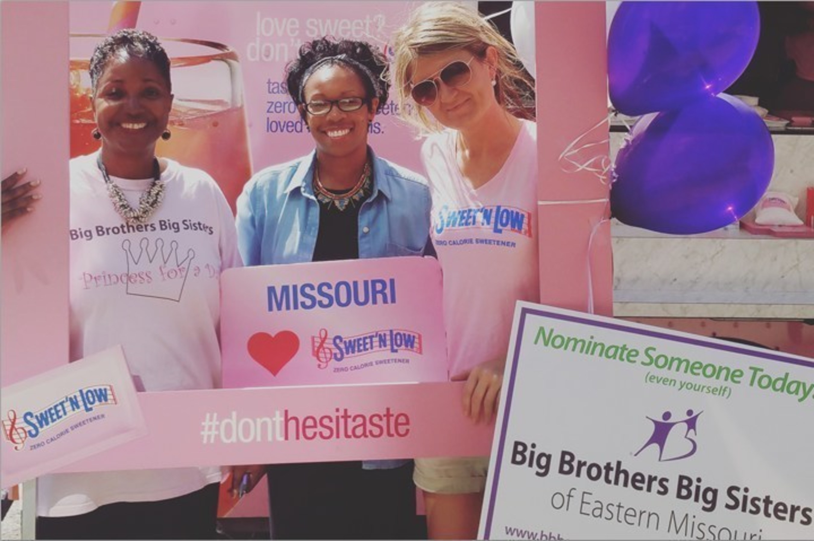 Big Brothers Big Sisters of Eastern Missouri was onsite during Sweet'N Low's Don't Hesita(s)te Tour stop in Kansas City. Sweet'N Low made a donation to Big Brothers Big Sisters for every sample tasted on the 24-city tour.