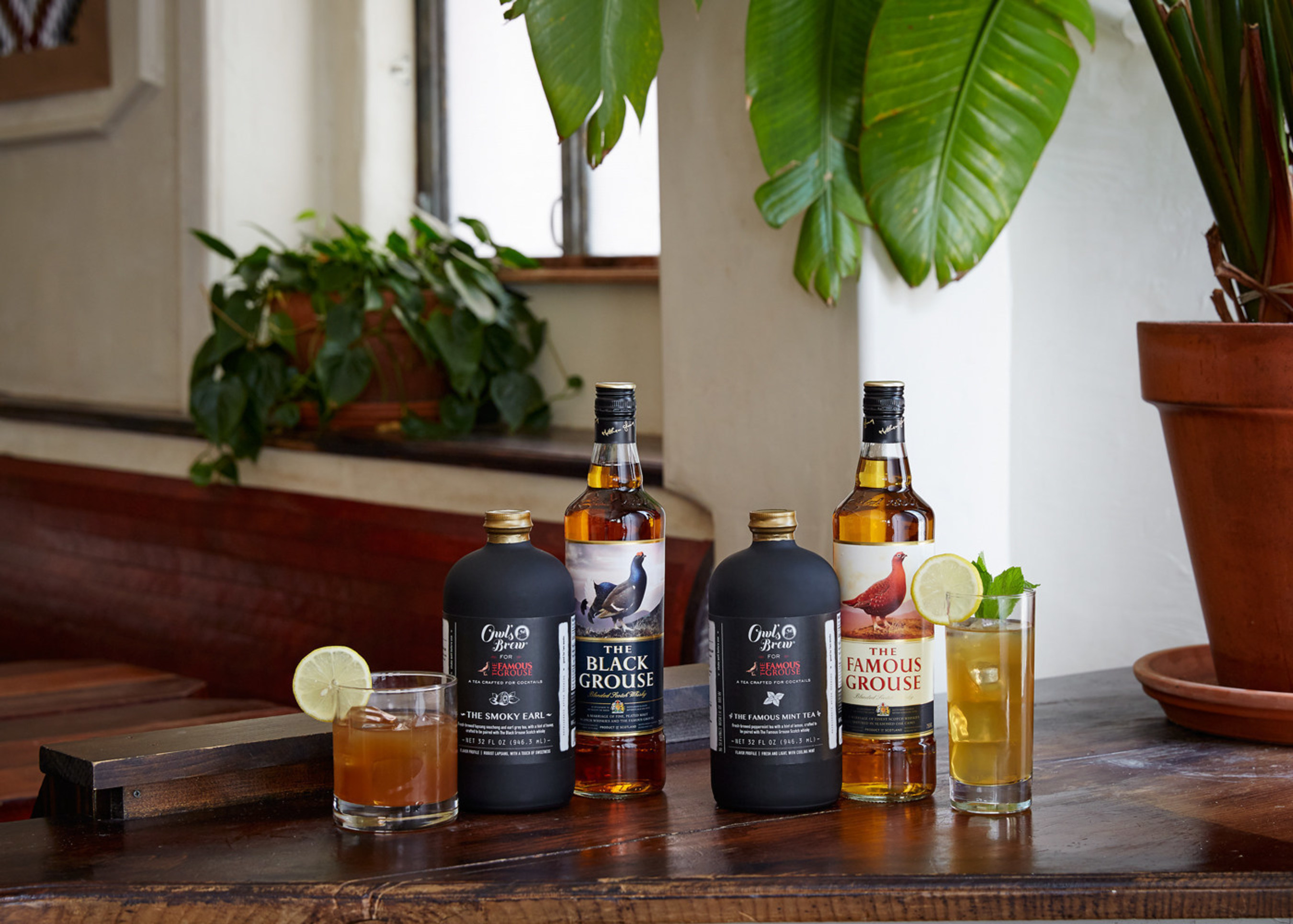 The Famous Grouse, Scotland's no. 1 Scotch, and The Owl's Brew, the first-ever tea crafted for cocktails developed two new exceptional tea blends: The Famous Mint Tea, designed to be paired with The Famous Grouse and The Smoky Earl, created to complement The Black Grouse.