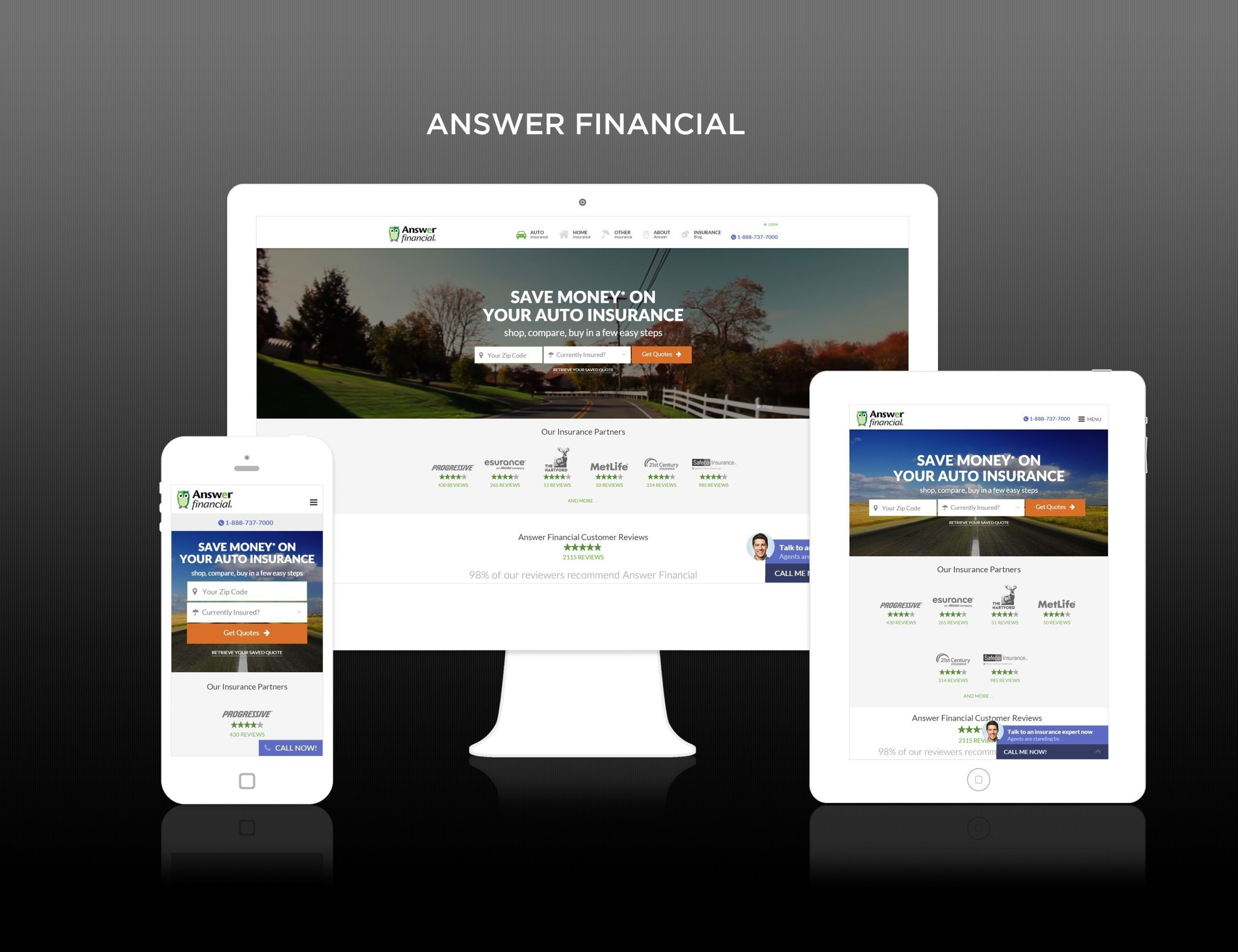 Answer Financial named a WebAward winner for Standard of Excellence in the insurance category