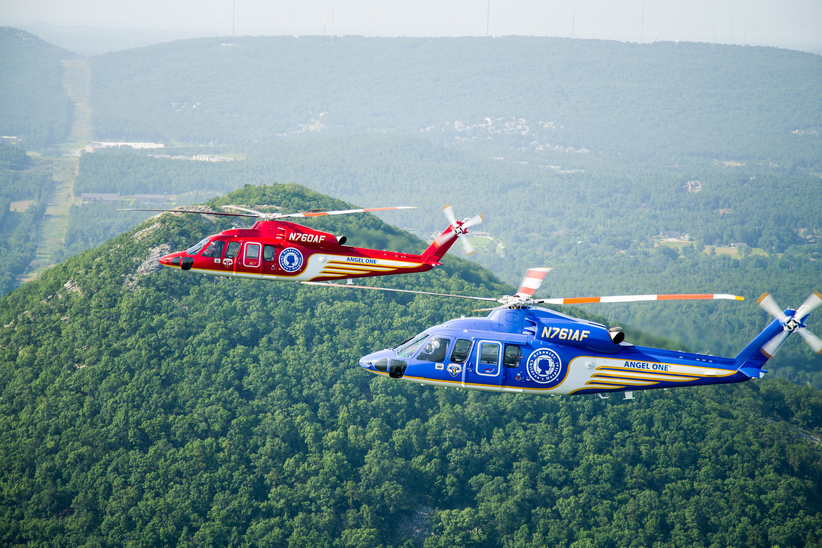 Sikorsky Aircraft Corp. announced today that it has delivered two S-76D(TM) helicopters for air medical transportation to Arkansas Children's Hospital.  Sikorsky has now completed S-76D deliveries into all mission segments.Photo Courtesy of Arkansas Children's Hospital
