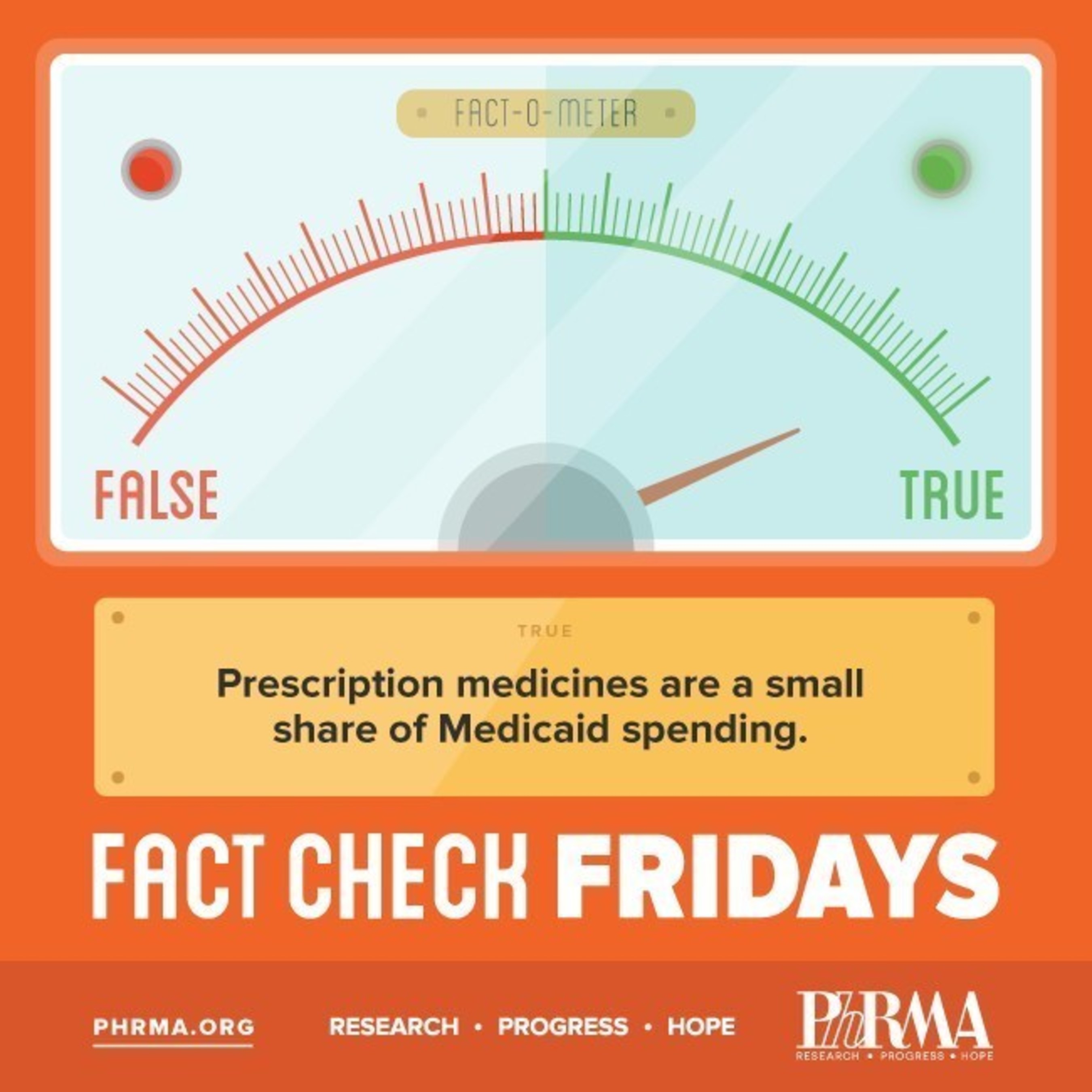 Prescription medicines are a small share of Medicaid spending.
