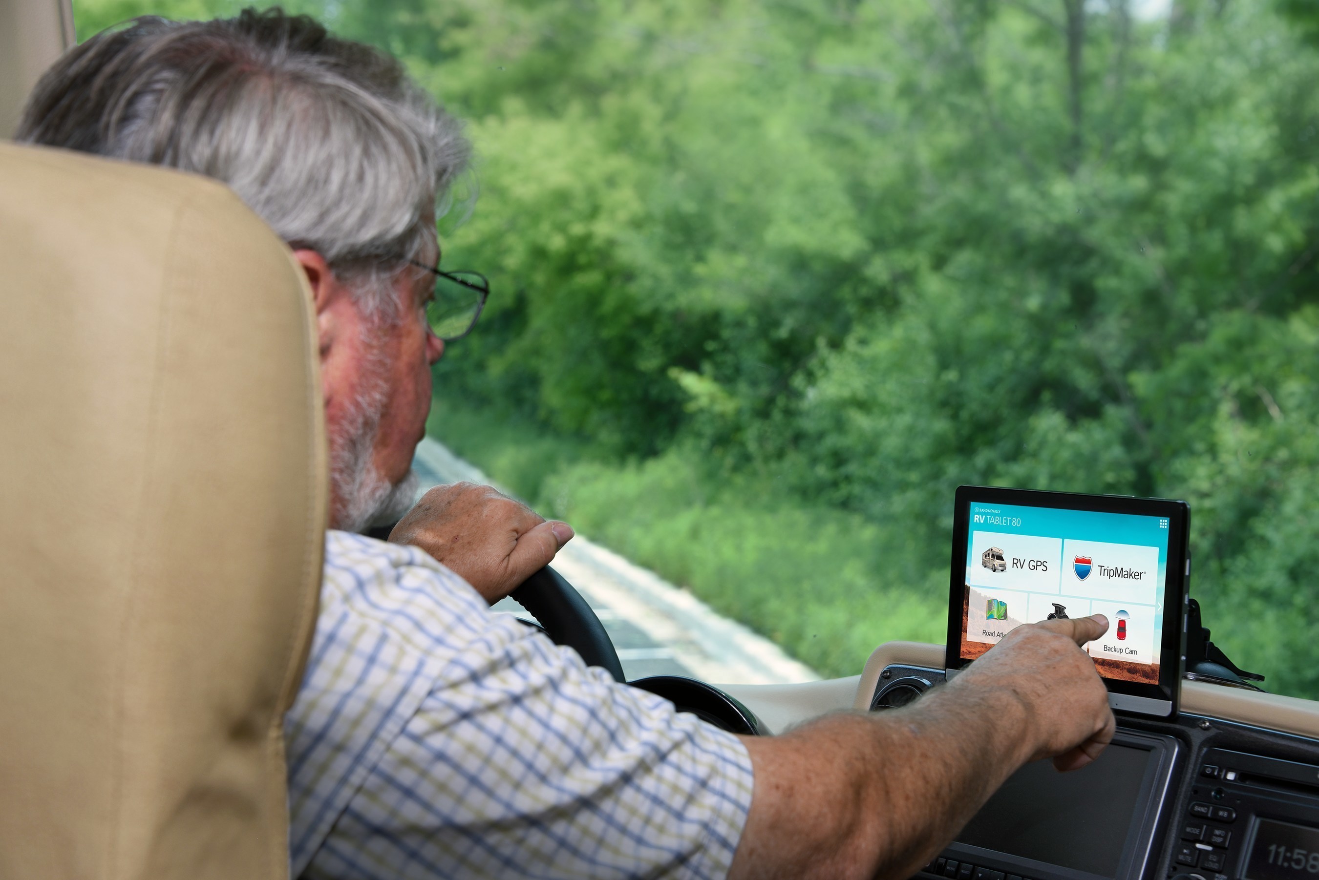 Designed for on the road and off, the RV Tablet 80 comes preloaded with a suite of unique travel apps from Rand McNally, and Wi-Fi connectivity, which provides access to the Android marketplace to check email, download entertainment, and catch up on social media when stopping along the way.