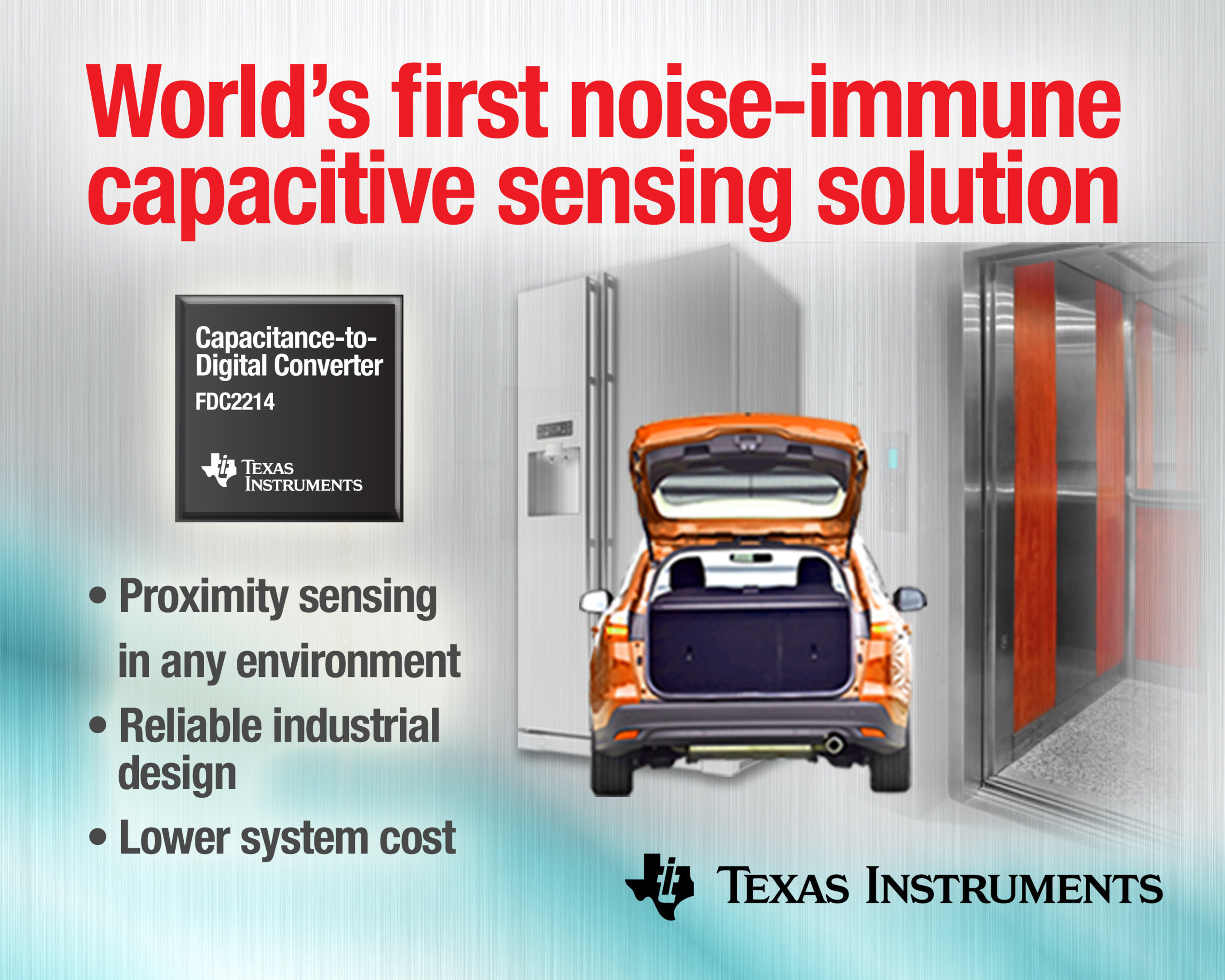 TI revolutionizes capacitive sensing with world's only noise-immune solution