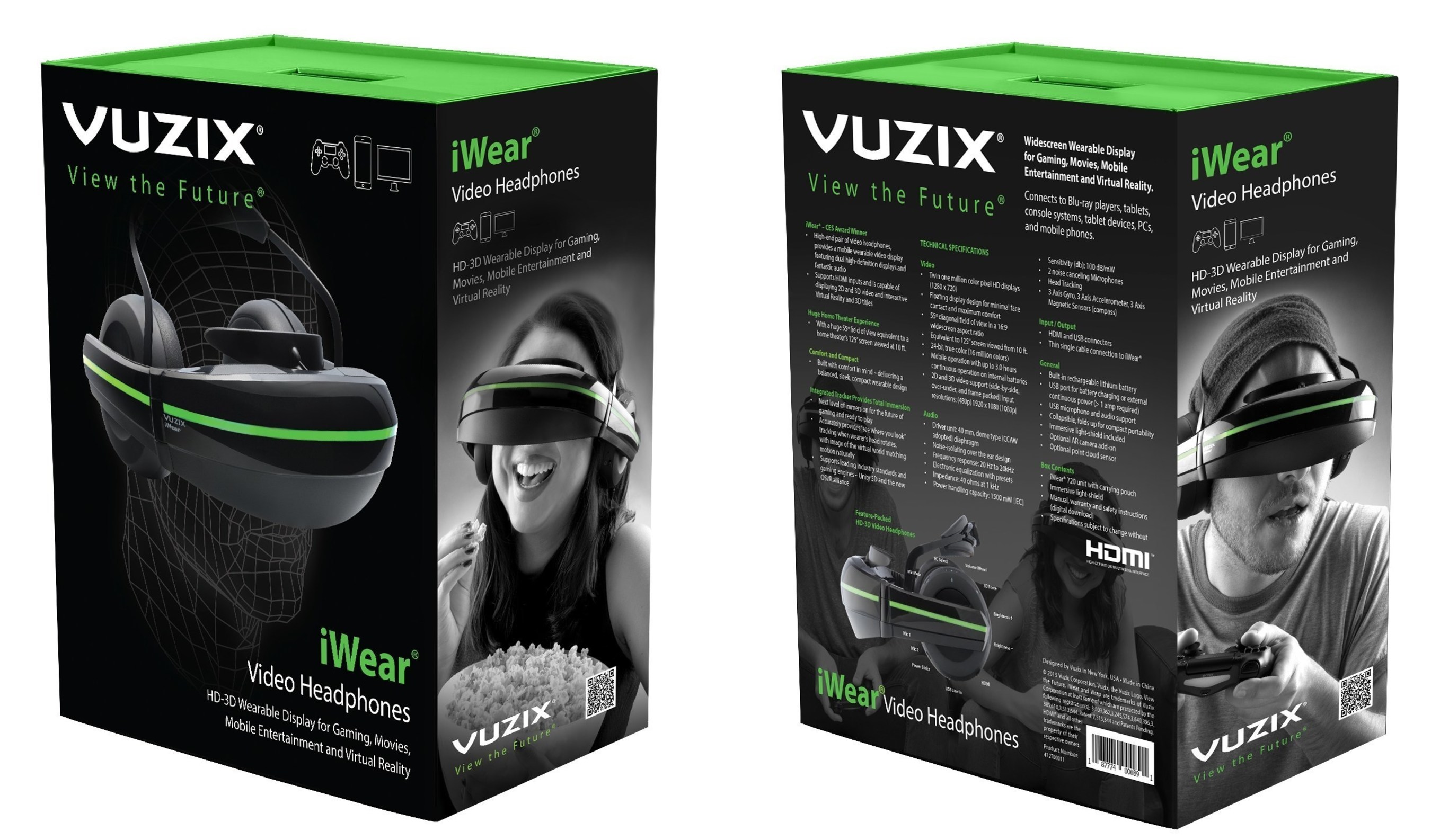 Vuzix Commences First Production Shipments of iWear Video Headphones to Developers