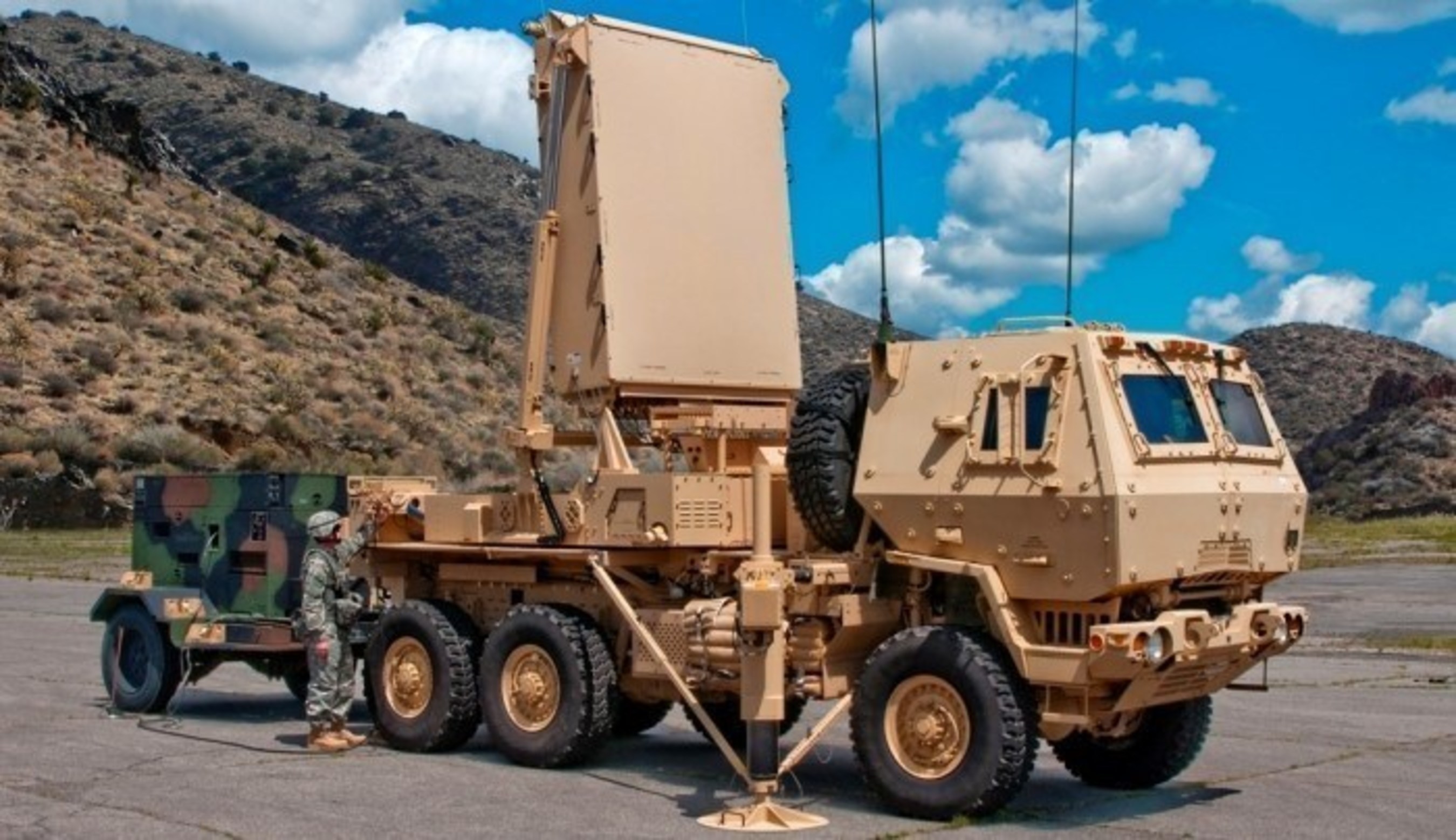 Mounted on a five-ton truck, the Q-53 can be rapidly deployed, automatically leveled and remotely operated with a laptop computer or from the fully equipped climate-controlled command vehicle. Photo courtesy Lockheed Martin.
