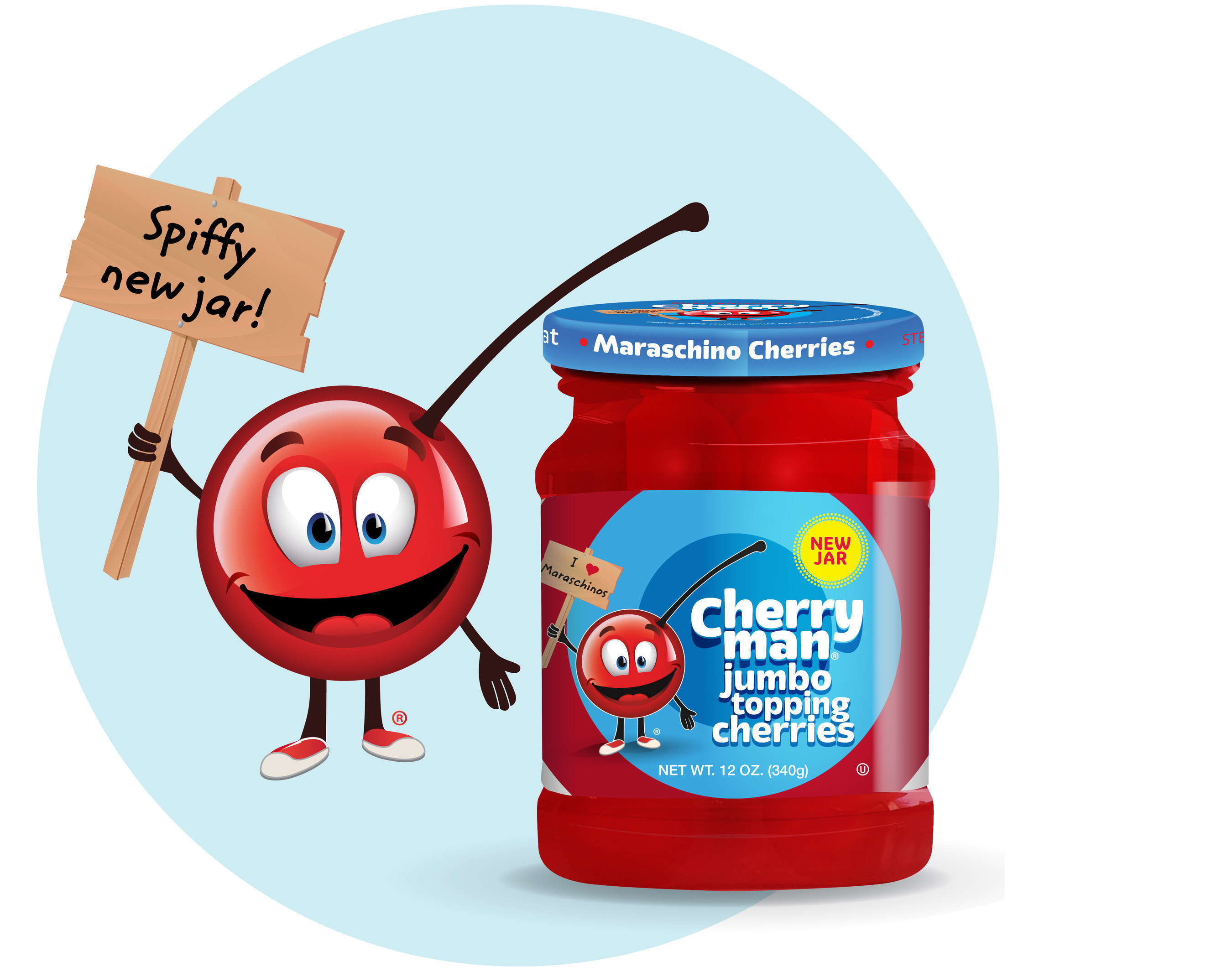 Recyclable, BPA-free, PVC-free PET jar from CherryMan