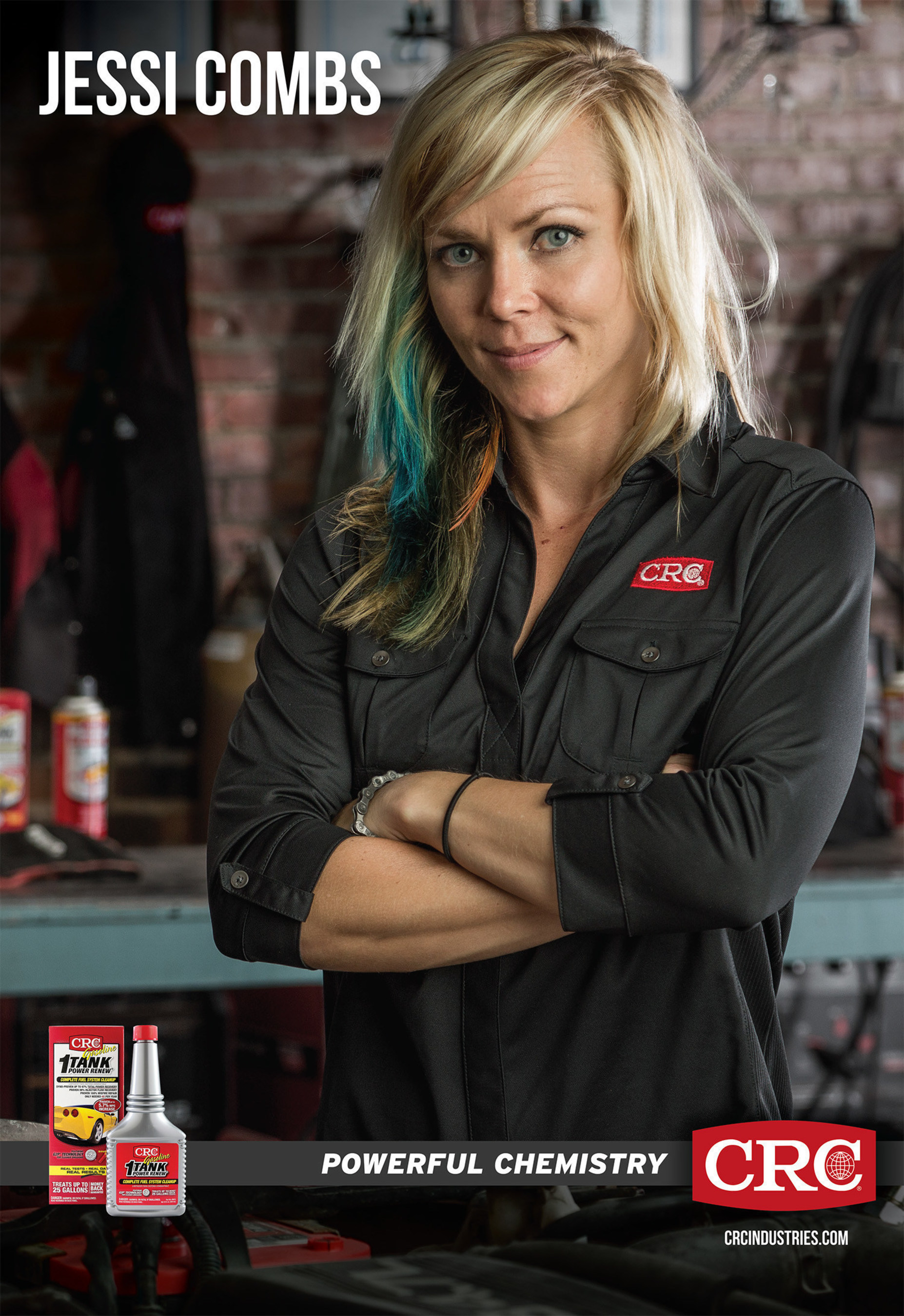 CRC spokeswoman and automotive personality Jessi Combs to greet fans at CRC booth #13053 at SEMA on Tuesday, November 3rd from 3:30-5pm.