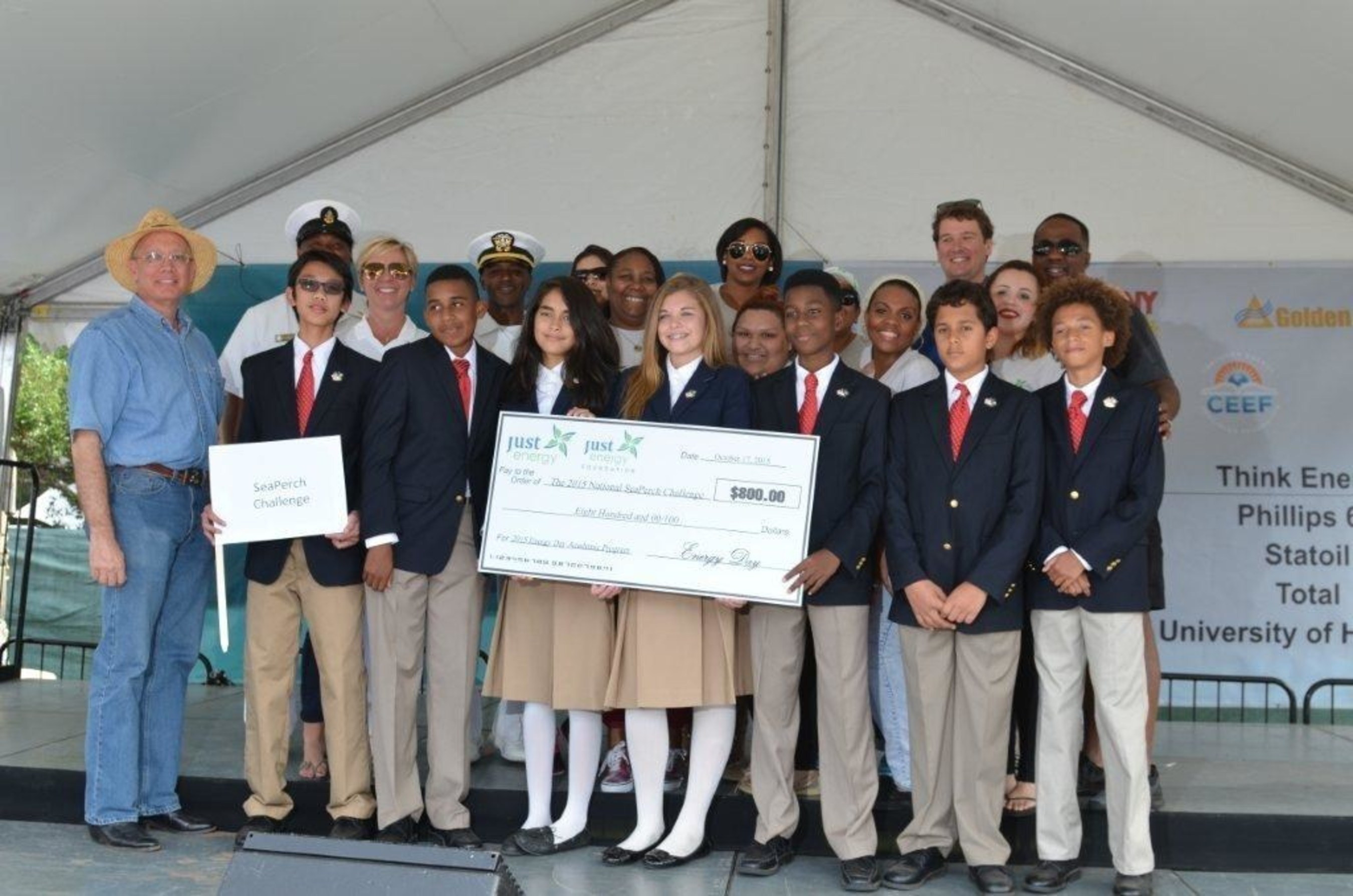 As a proud sponsor of the recent Energy Day Festival, the Just Energy Foundation was honored to present a financial award in support of the SeaPerch Challenge, an innovative underwater robotics competition that equips teachers and students with the resources they need to build an underwater Remotely Operated Vehicle (ROV). Presented by Deb Merril and James Lewis, Co-CEOs at Just Energy (pictured back row), the award went to top-placing students for their achievements in...