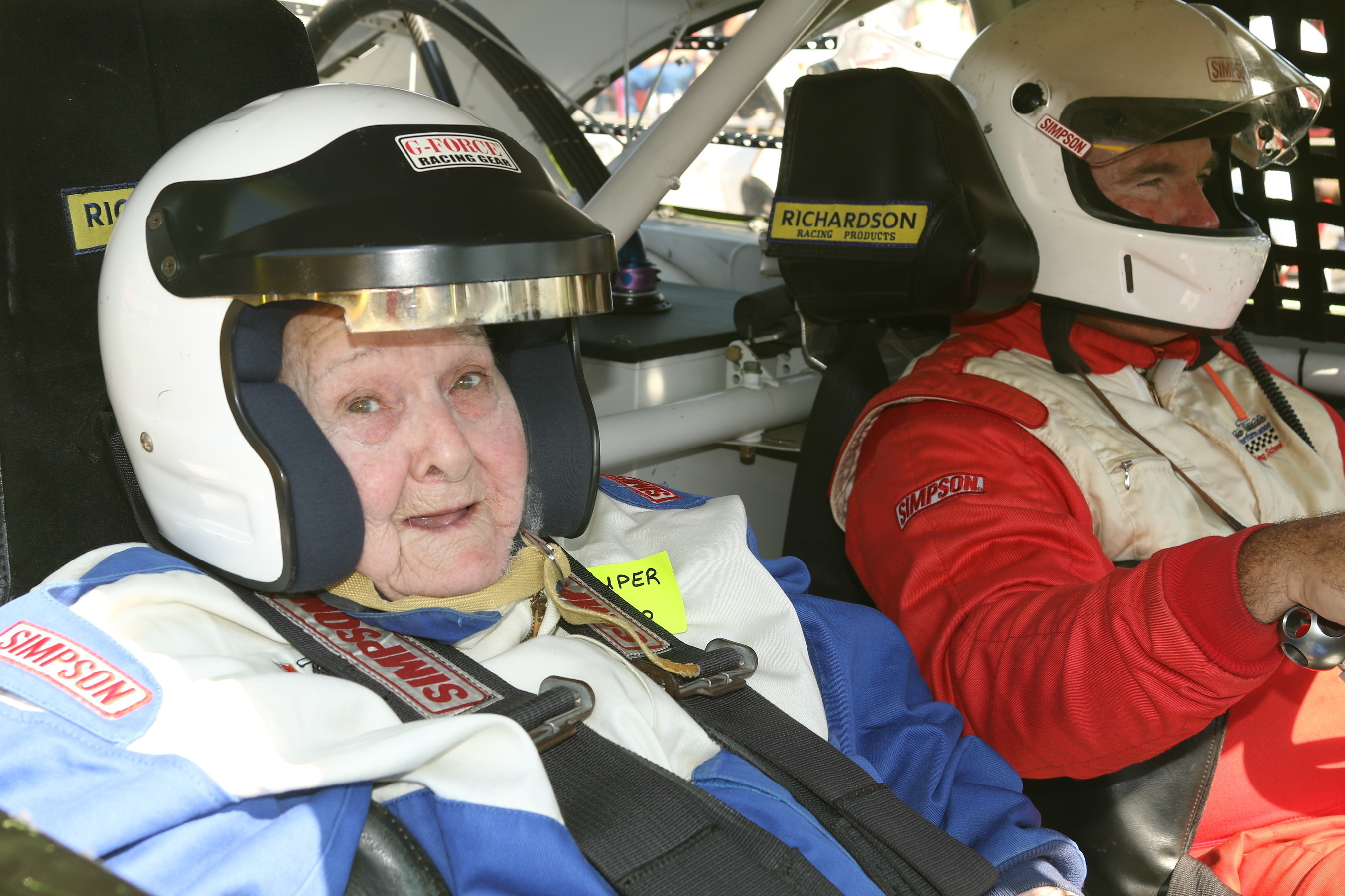 Dorothy Coates, 82, a resident of Brookdale Midwestern in Witchita Falls, Texas, is granted her Wish of a Lifetime to take a spin around the Texas Motor Speedway in an Indy Car. The Wish of a Lifetime and Brookdale Senior Living partnership has granted more than 600 seniors Wishes since 2010.