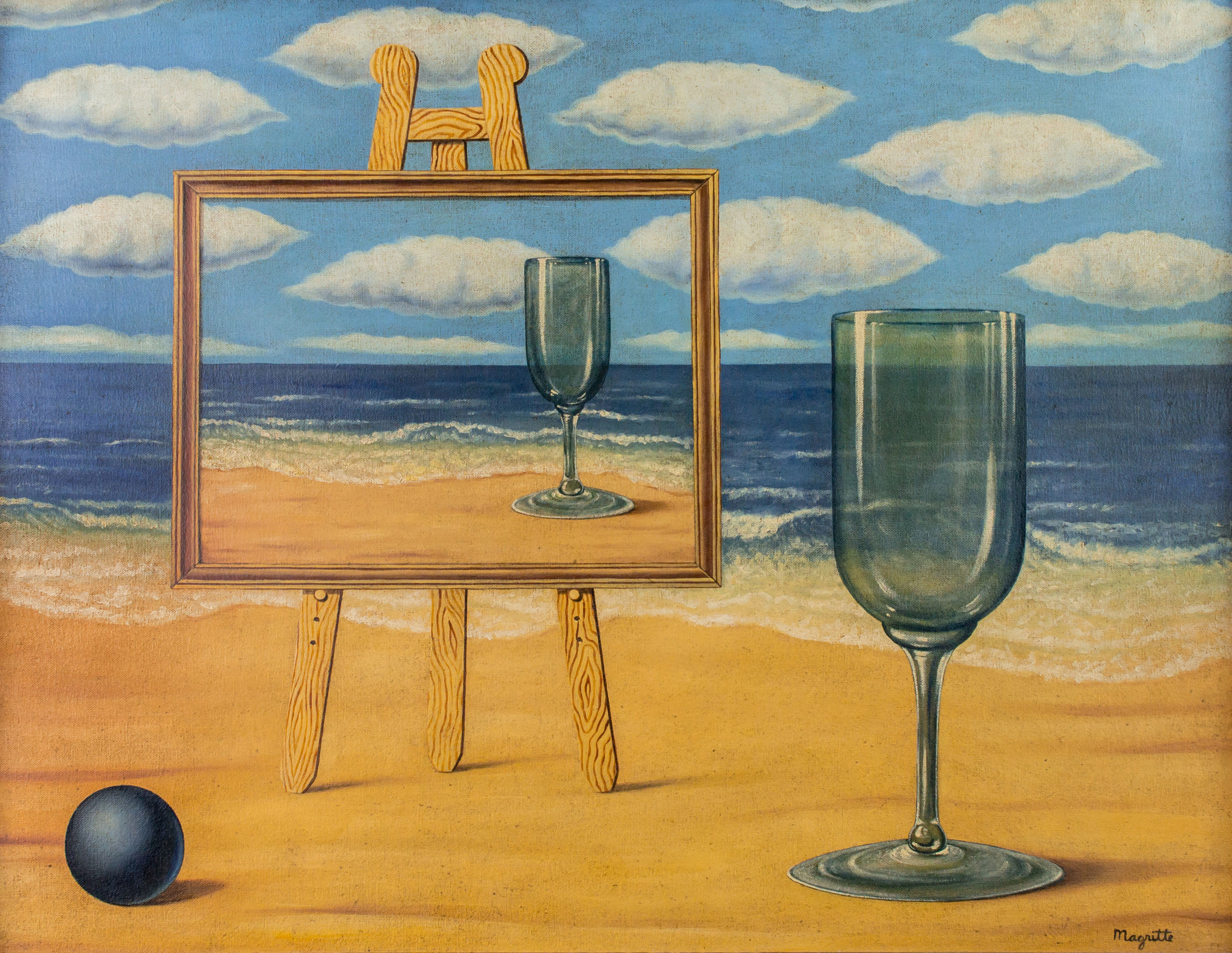 A Rene Magritte oil painting, estimated to be worth $800,000, will be auctioned Thursday, October 29 in J. Levine Auction & Appraisal's Fall Catalog Auction in Scottsdale, Arizona. www.jlevines.com