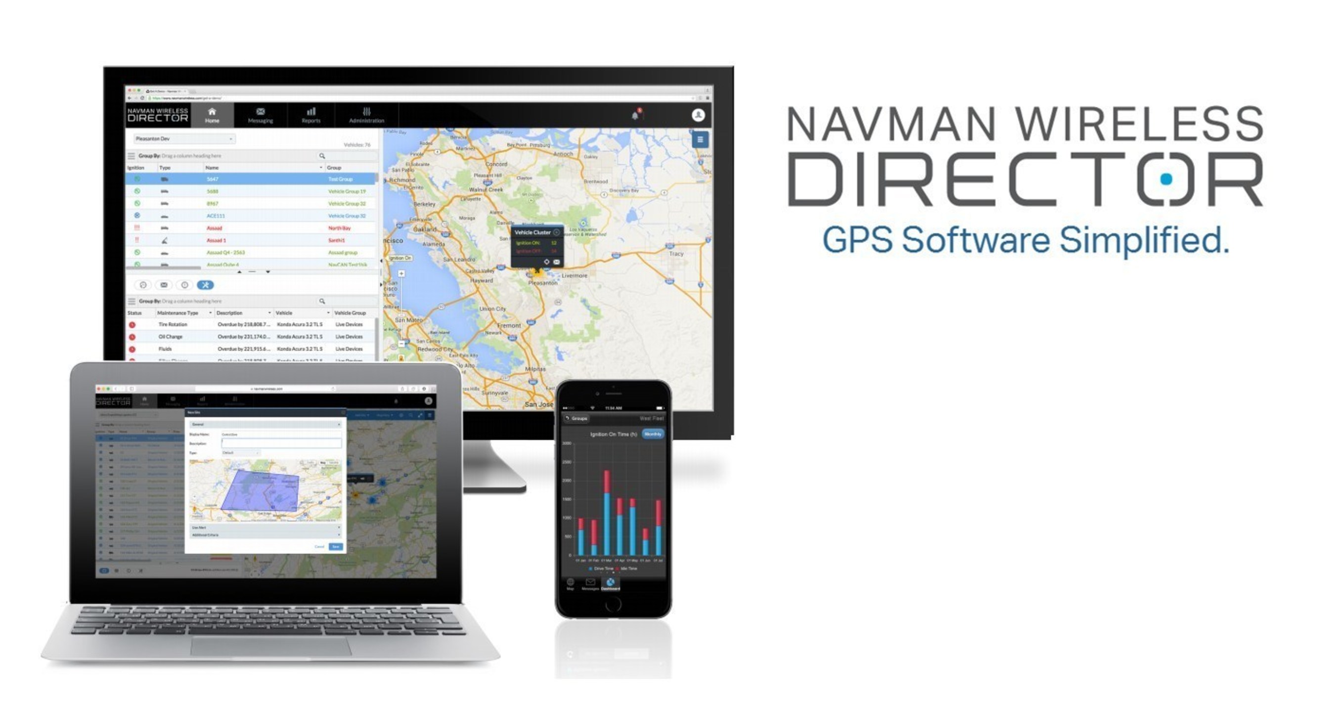 Navman Wireless DIRECTOR blends usability with data rich sophistication.