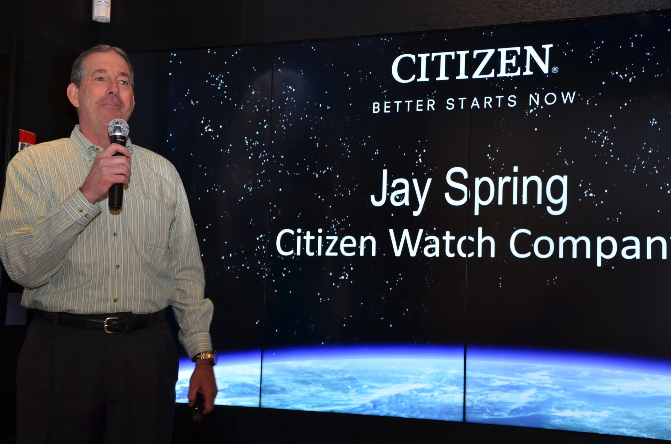 Jay Spring, Vice President of Technical Support for Citizen Watch, spoke to us about the fusion of beauty and technology as exemplified by our Citizen Timepieces.