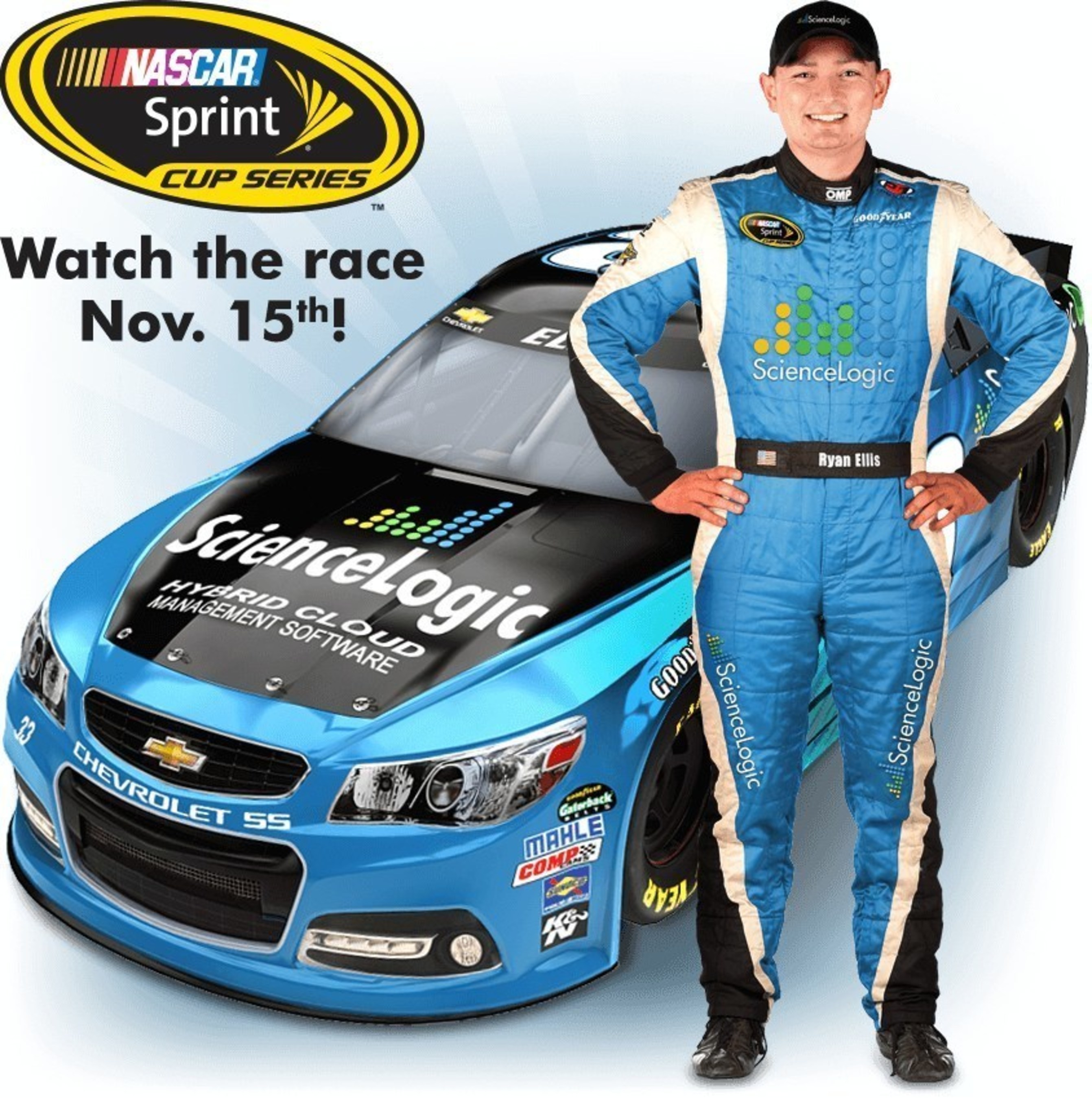 ScienceLogic and Ryan Ellis make their NASCAR Sprint Cup Series debut live on NBC on November 15.