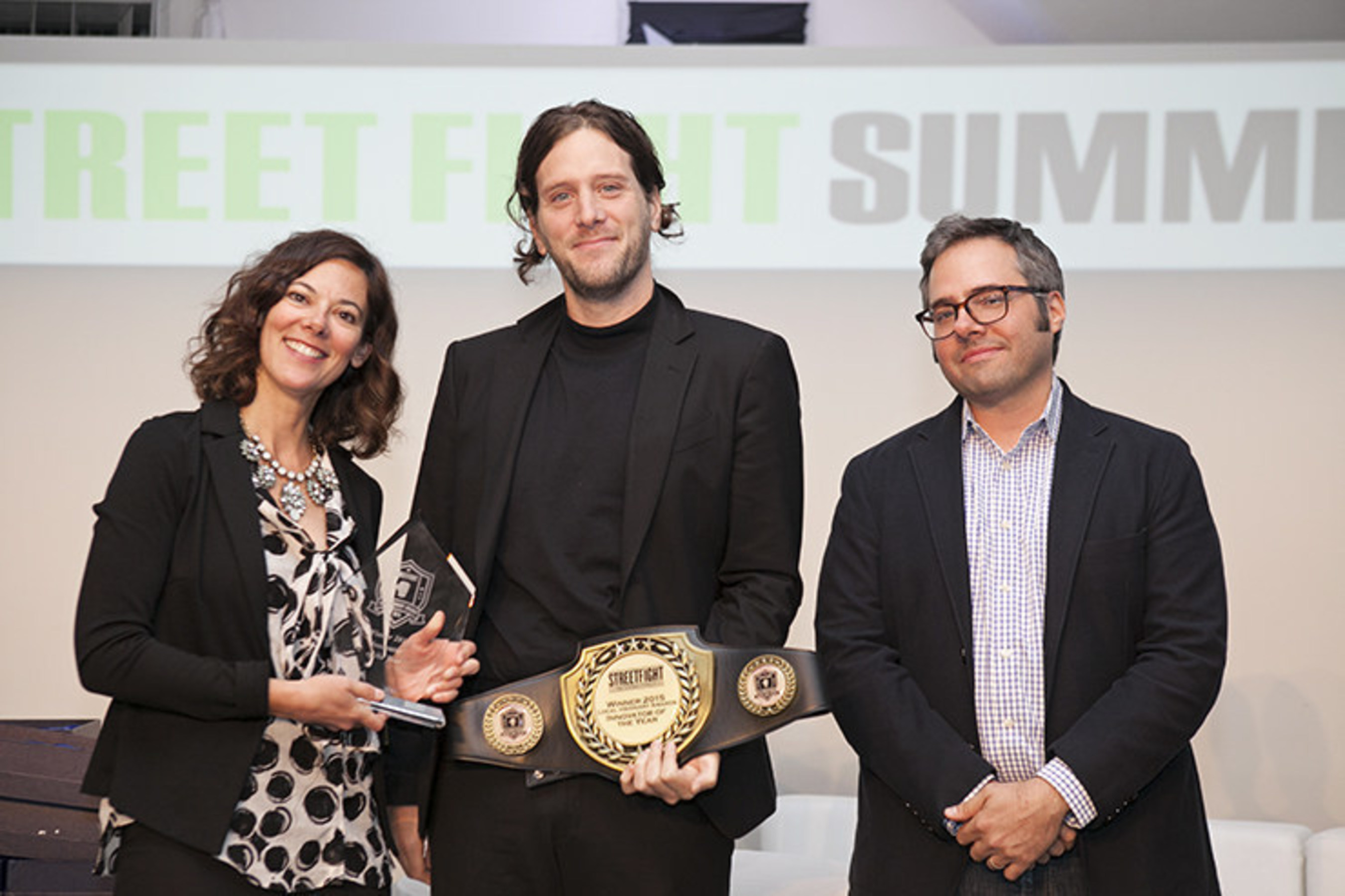 Yext CEO and Co-Founder Howard Lerman wins "Innovator of the Year" at Street Fight's Local Visionary Awards.