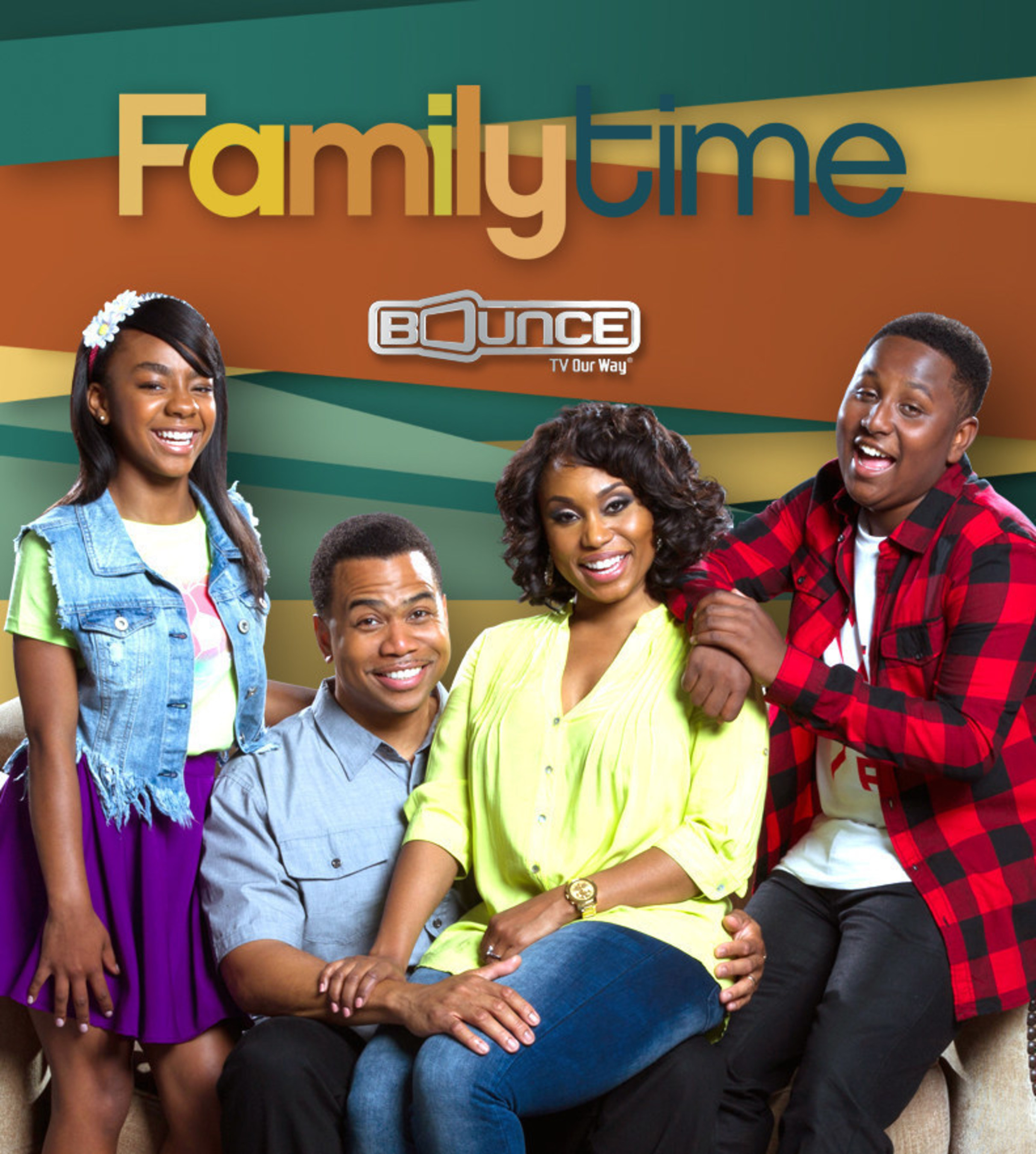New episodes of the hit sitcom Family Time premiere Tuesday nights at 9:00 pm (ET) on Bounce TV, the nation's first-and-only over-the-air and free television network for African Americans. For more information, visit BounceTV.com
