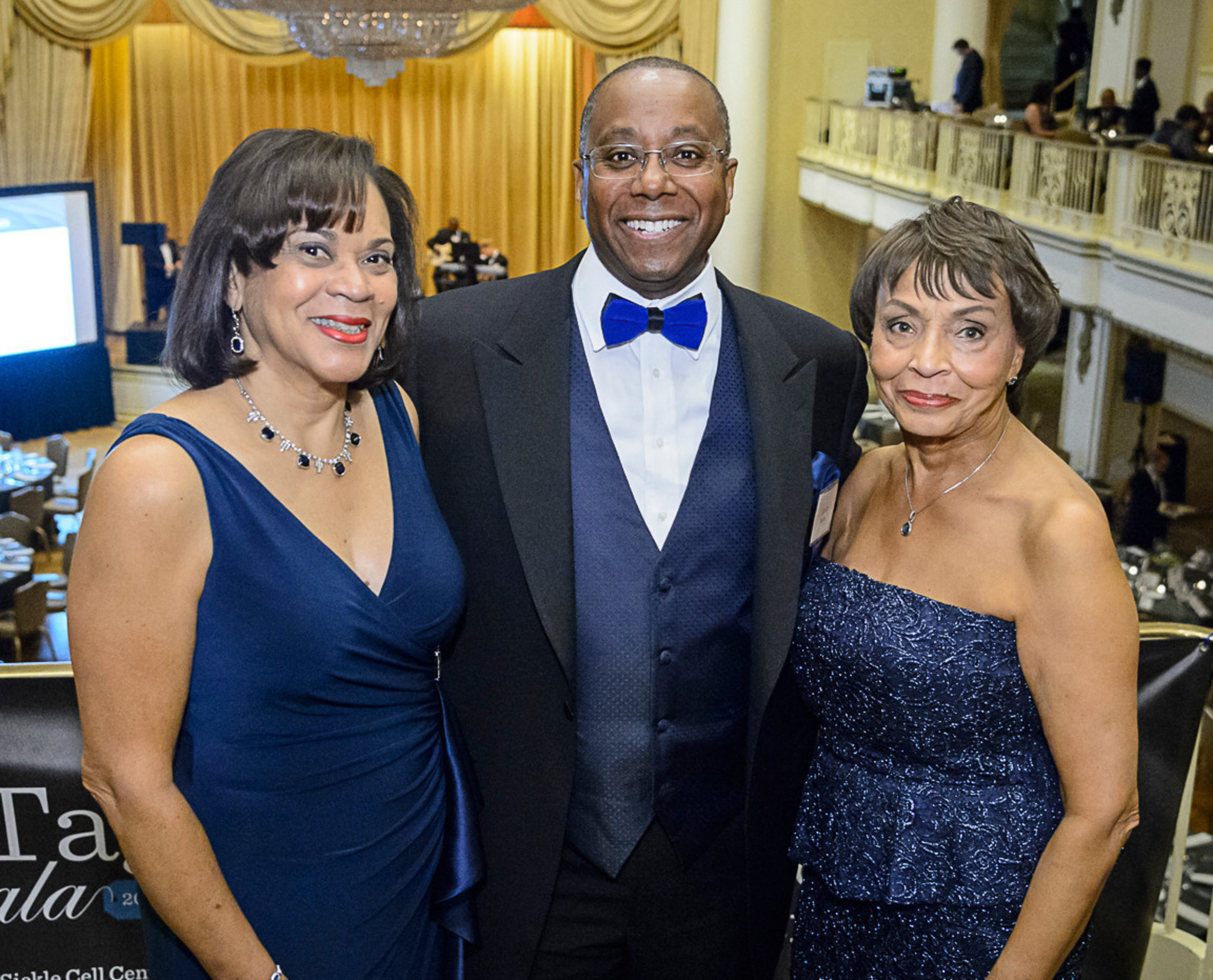 Pictured from left to right are this year's Blue Tag Gala co-chairs: Judith Royal, Steven Sanders and Darlene Logan