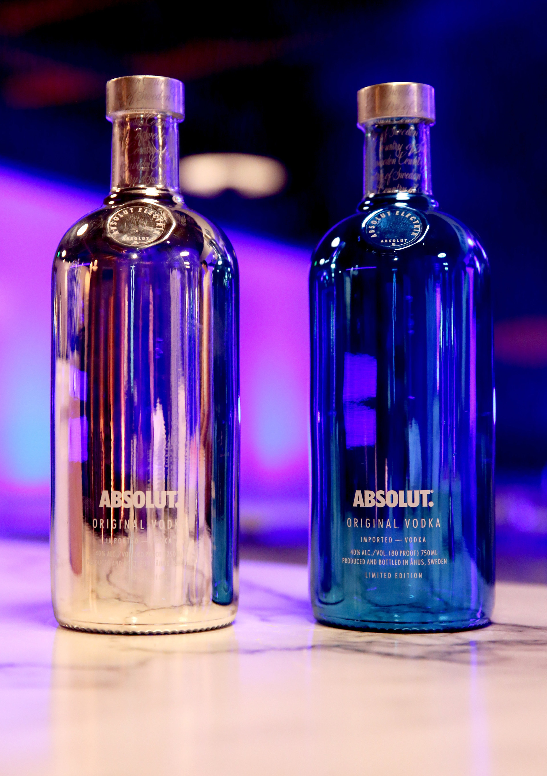 Inspired by Absolut Electrik, the vodka brand's latest limited edition bottles available in silver and electric blue, the Absolut Electrik House utilized the energy levels of house guests to unlock a series of epic rooms and experiences on October 23.  (Photo by Todd Williamson/Getty Images for Absolut)