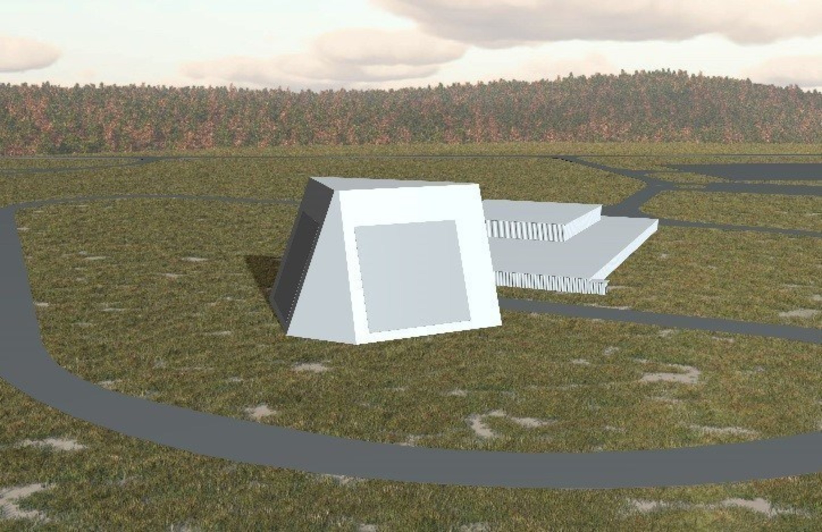 Artist's Concept of the Lockheed-Martin Radar in Alaska