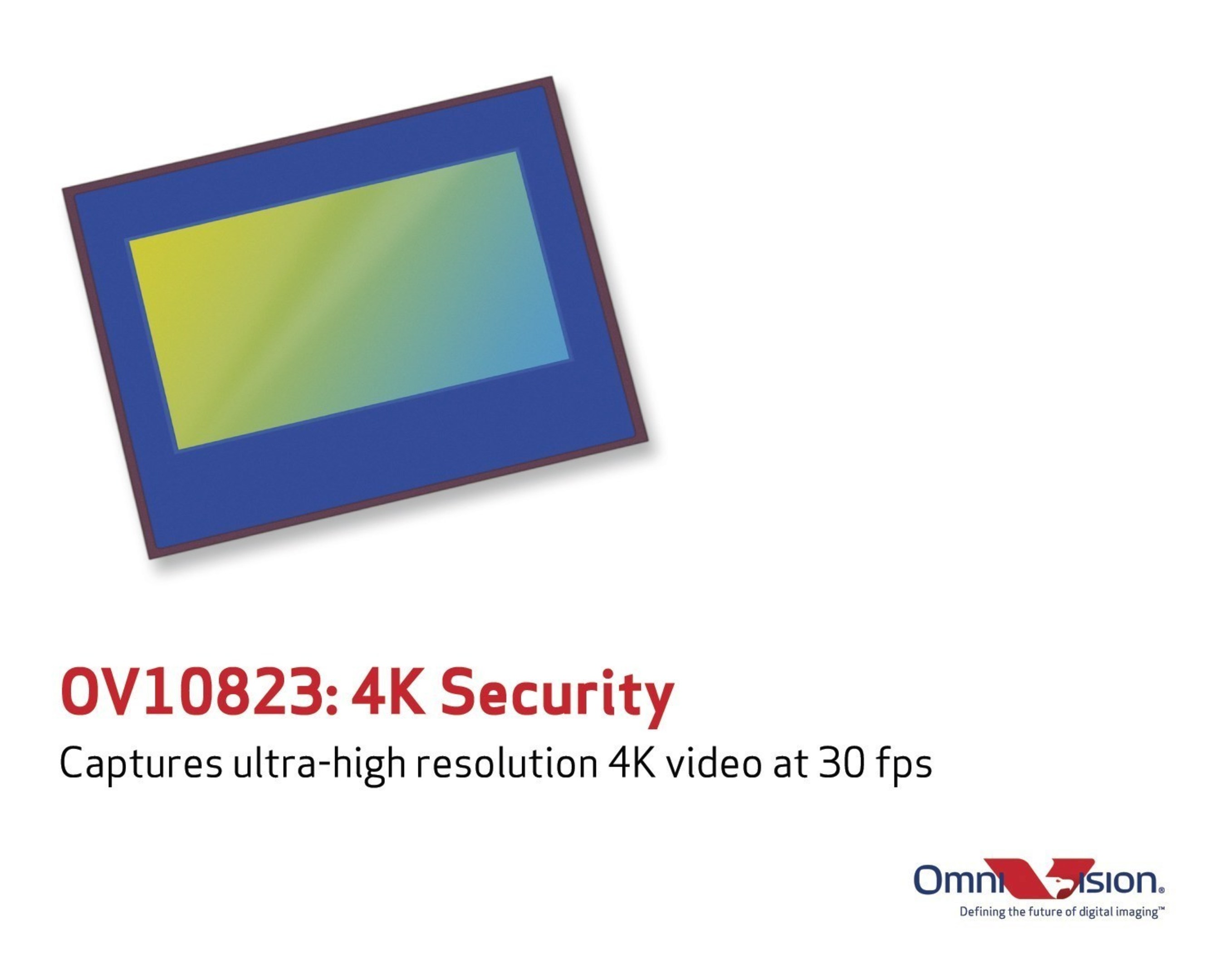 OmniVision's OV10823 enables 4K video capture and advanced security features such as automated tracking, zoom, and video analytics.