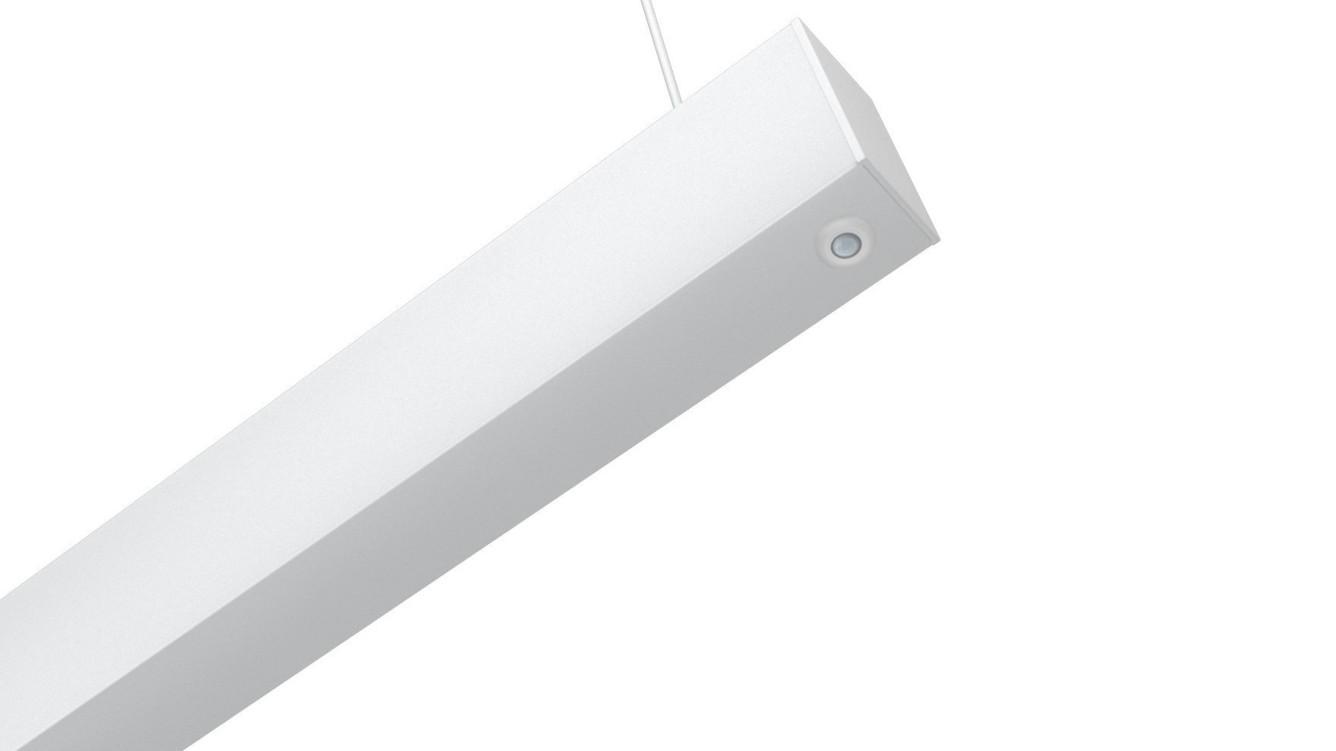 Enlighted Sensors, the most advanced digital sensors ever designed, are available with Amerlux's 1.5" Linea LED pendants.