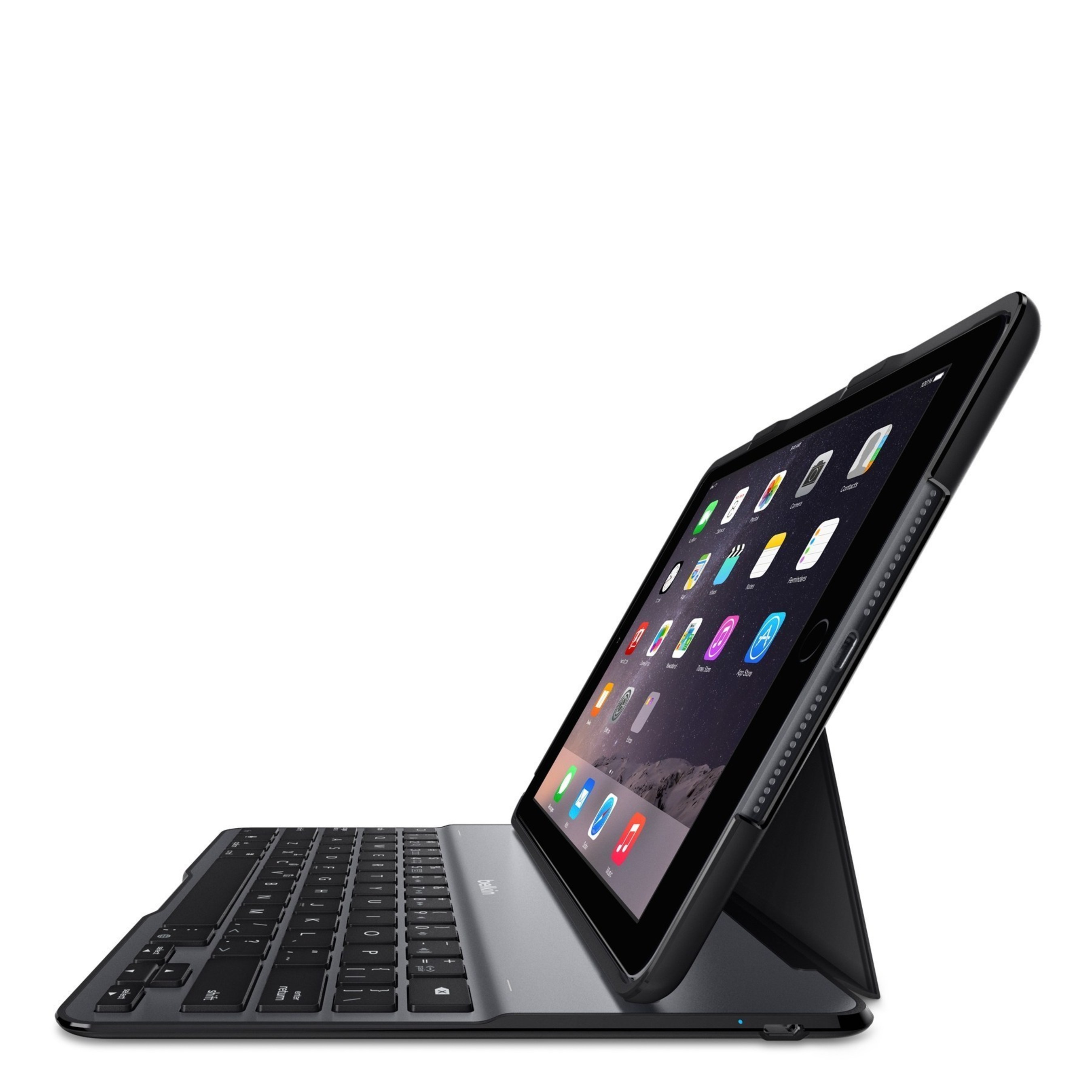 Weighing a mere 370g, the QODE Ultimate Lite Keyboard case is the lightest keyboard in Belkin's collection of premium tablet keyboards.