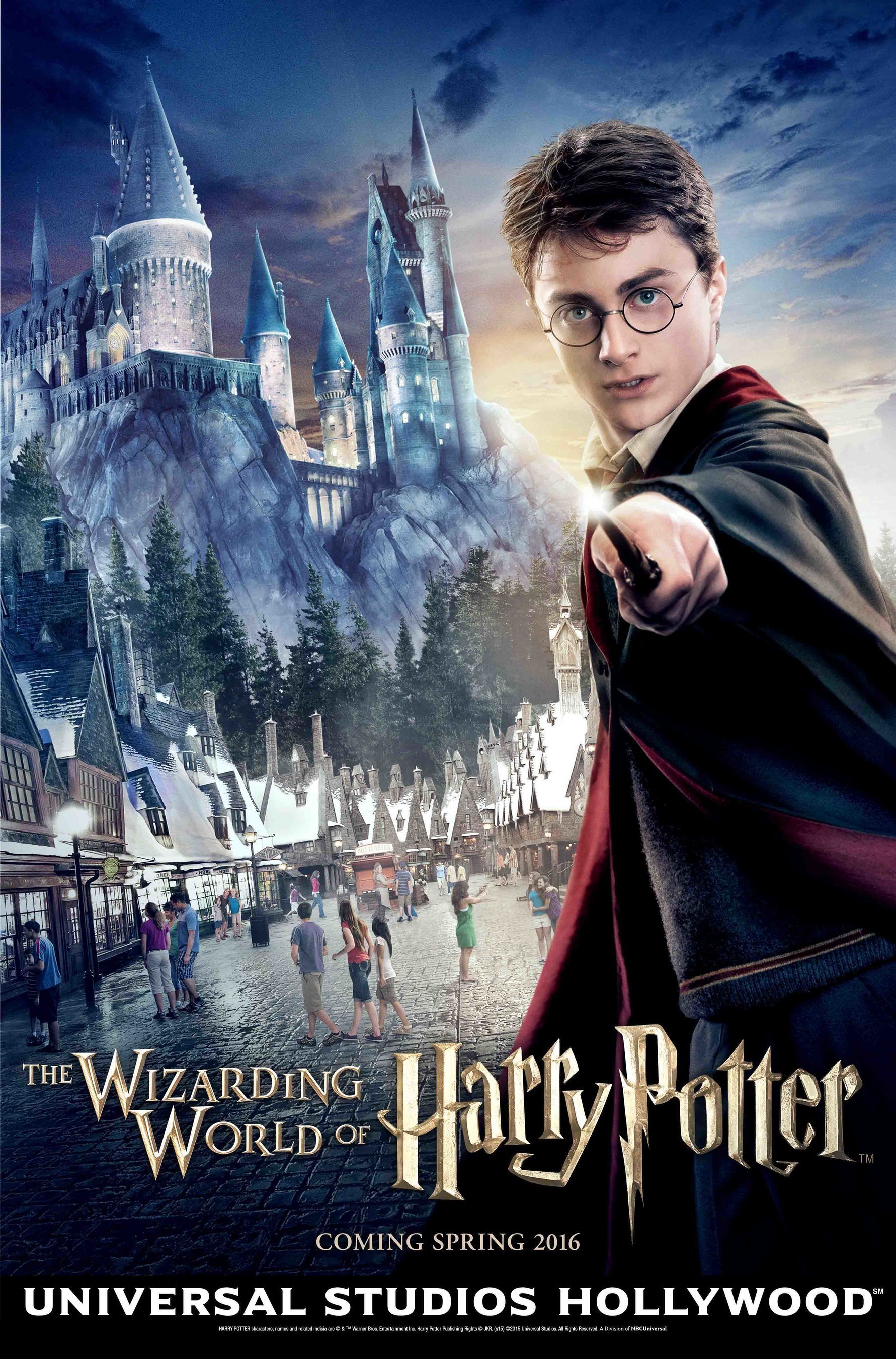 Universal Studios Hollywood launches the official website for "The Wizarding World of Harry Potter," opening in Spring 2016. HARRY POTTER, characters, names and related indicia are trademarks of and (C) Warner Bros. Entertainment Inc. Harry Potter Publishing Rights (C) JKR. (s15) (C)2015 Universal Studios. All Rights Reserved.