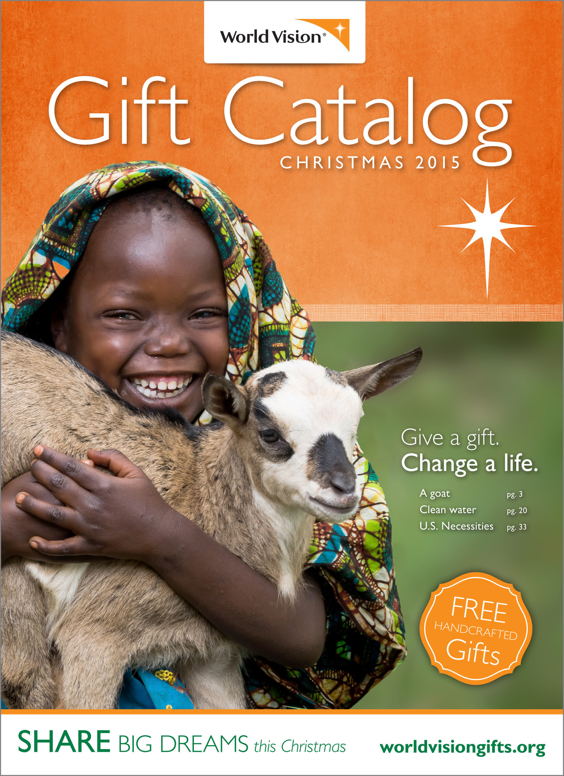 World Vision 2015 Gift Catalog Cover