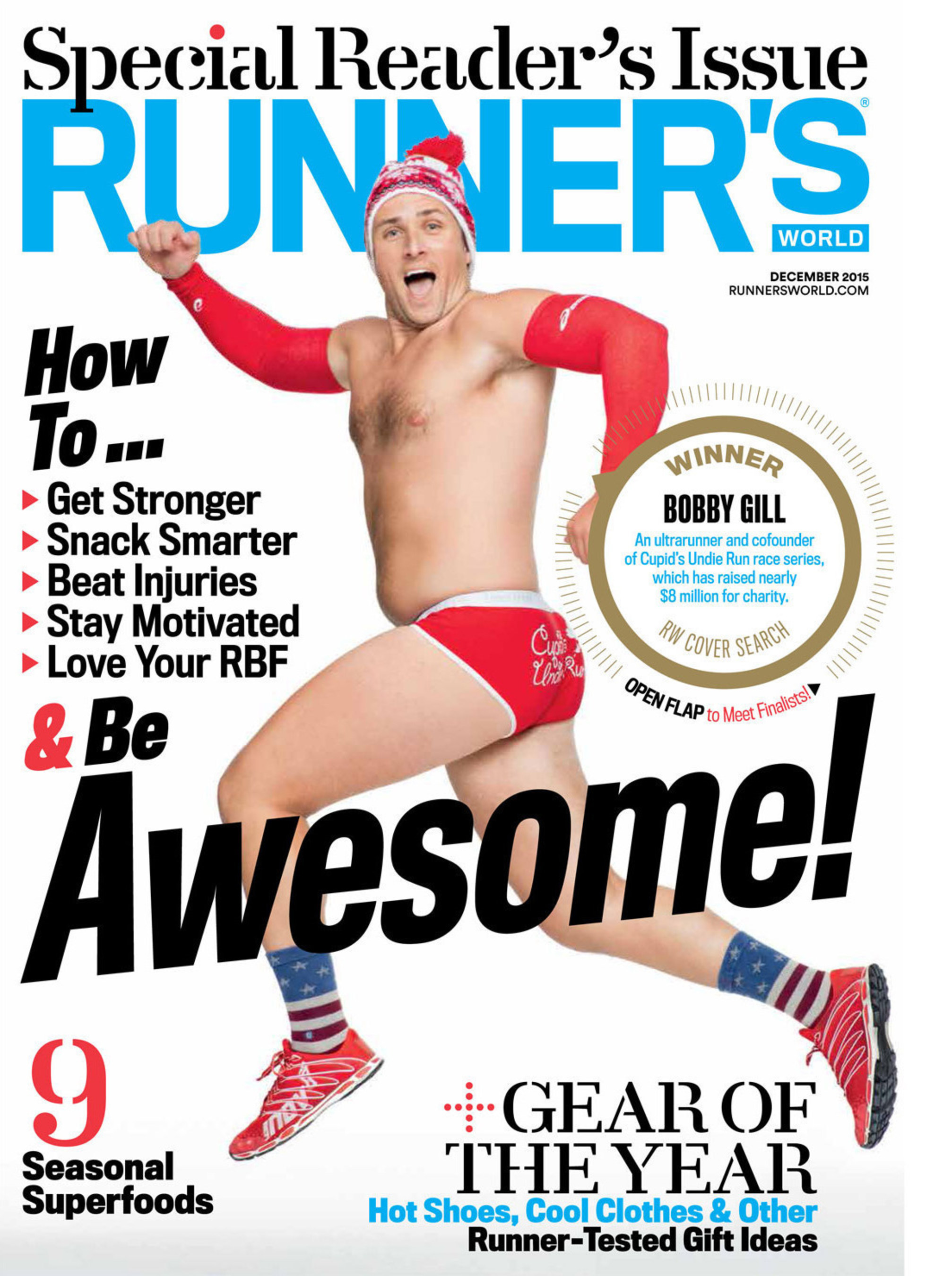 Bobby Gill, co-founder of Cupid¹s Undie Run, wins Runner¹s World second annual cover search