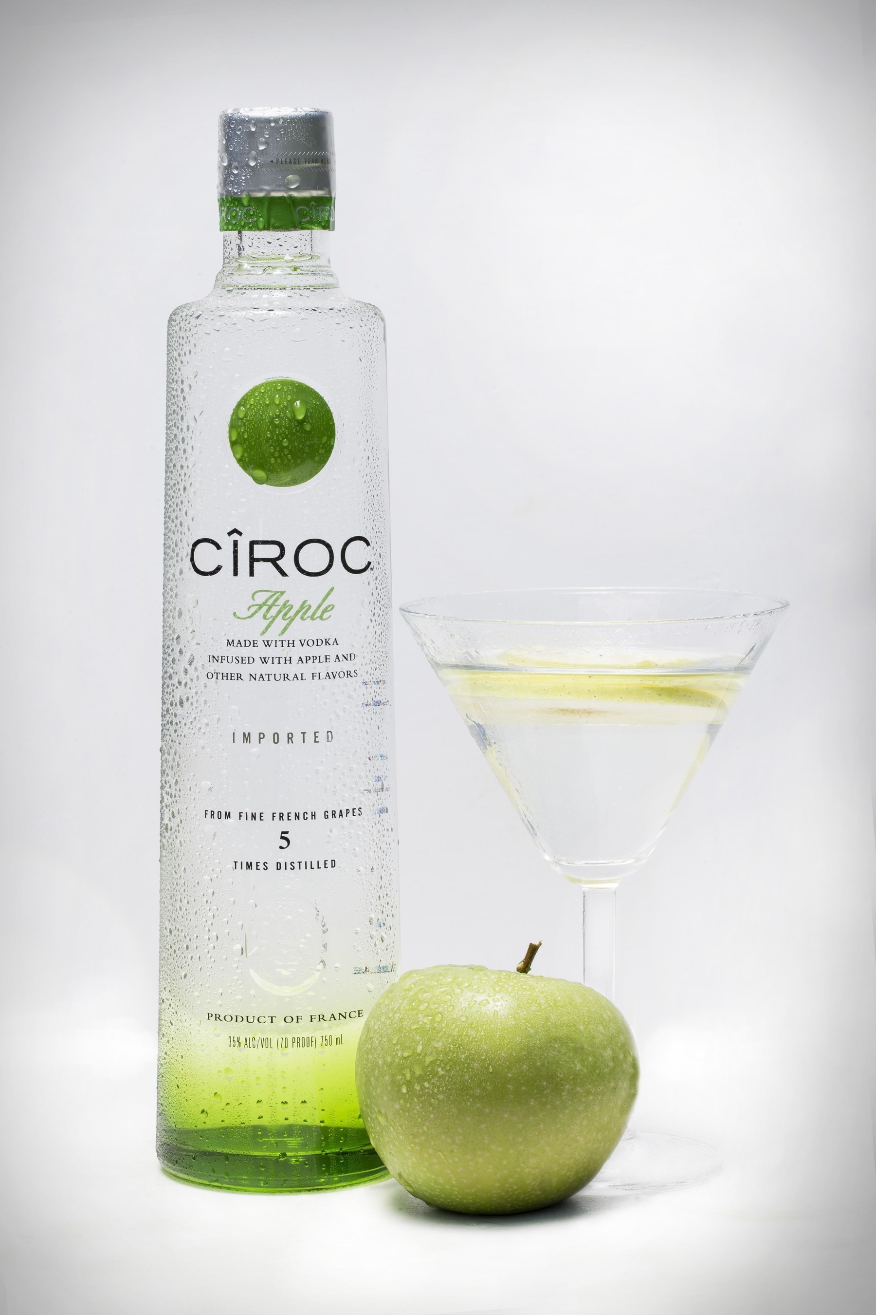 The liquid also lends itself well to a variety of twists on more traditional cocktails including the CIROC Apple.