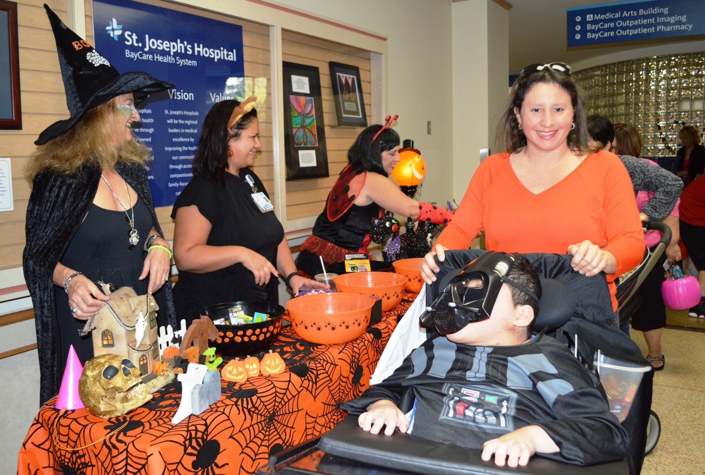 Pediatric patients loaded up on treats and fun during a special Halloween parade inside St. Joseph's Children's Hospital in Tampa on Friday, Oct. 30, 2015.
