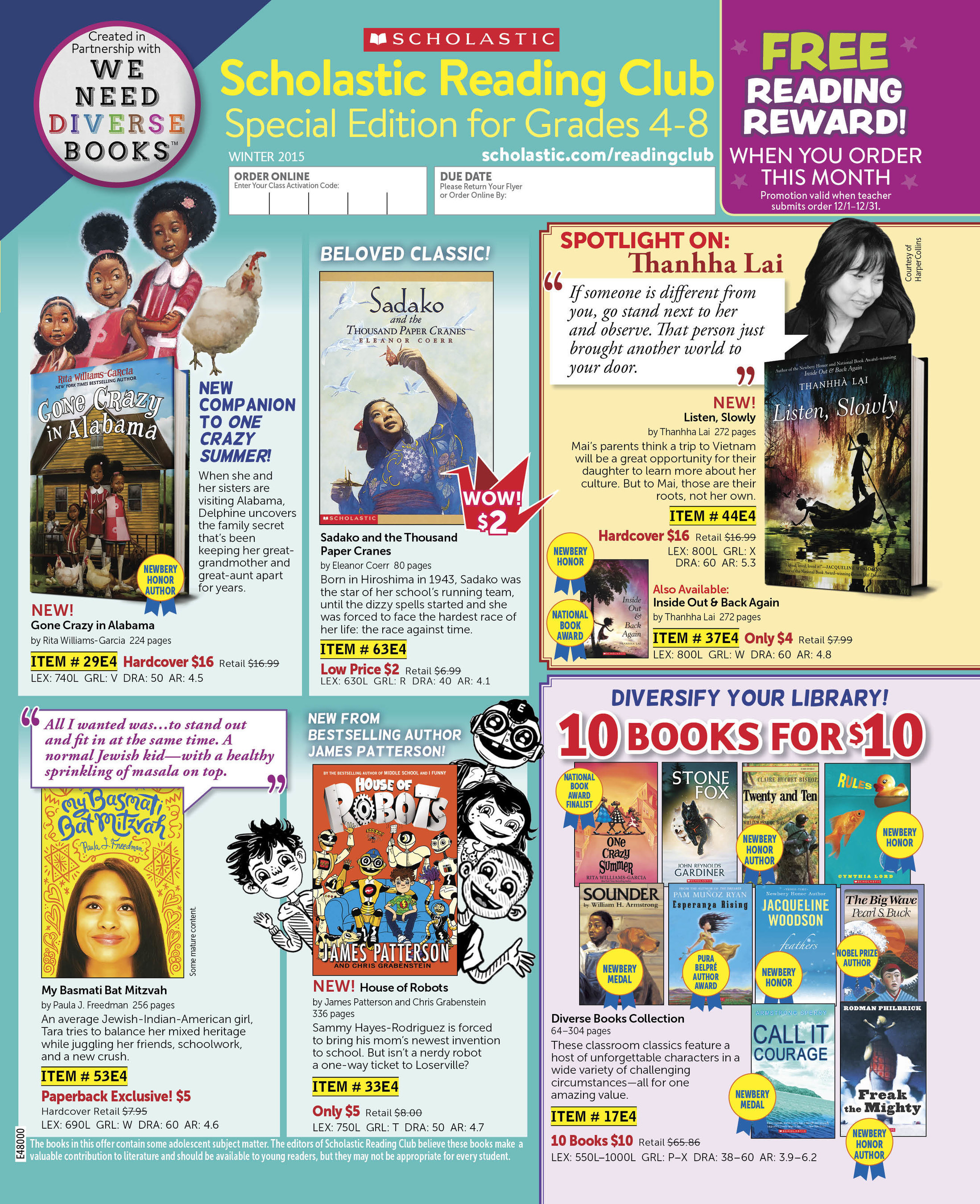 WeHaveDiverseBooks For Kids In Scholastic Reading Club This Holiday