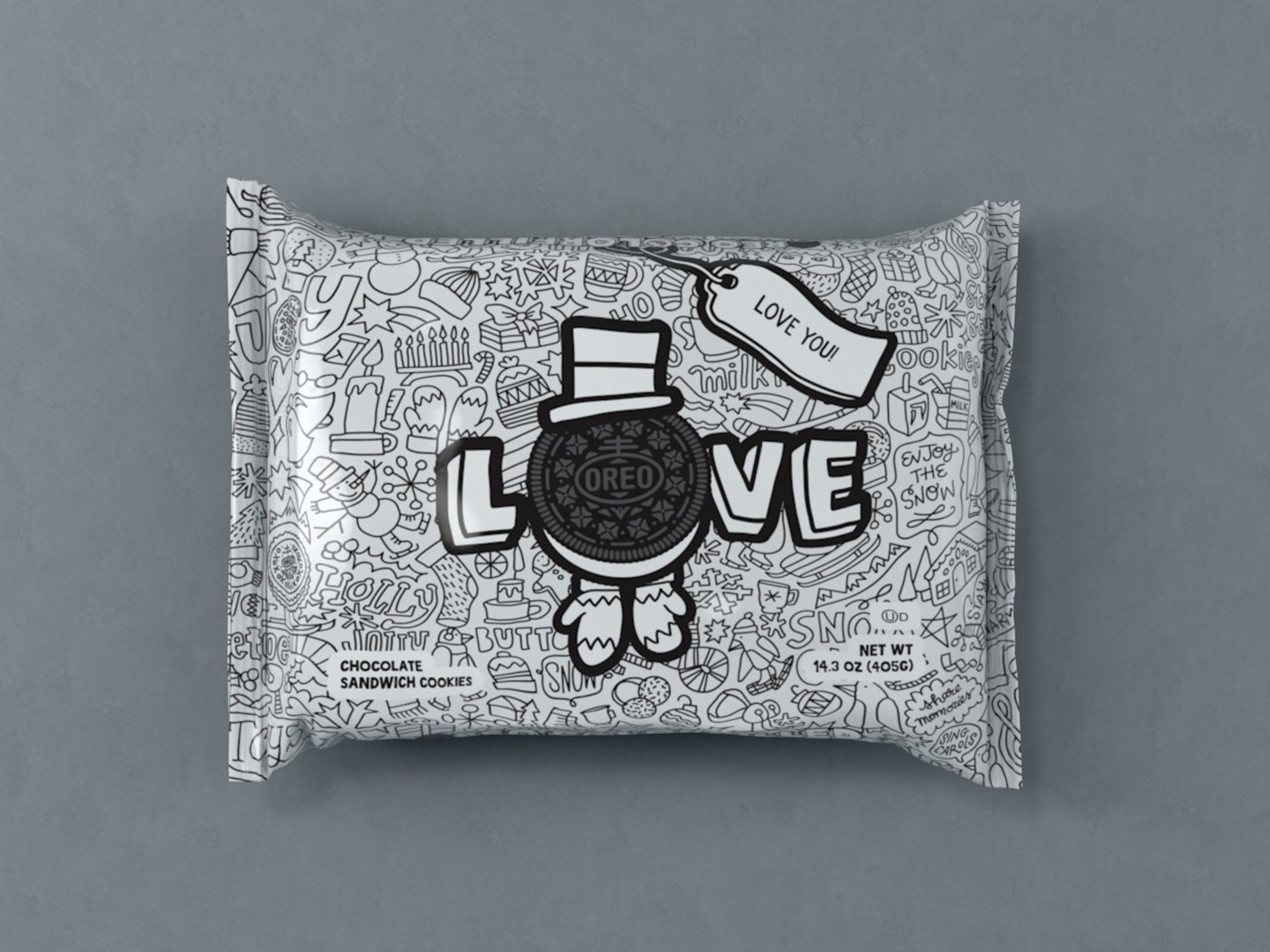 OREO Colorfilled is turning the iconic cookie's wrapper into a canvas for imagination and personalization during the holiday season at shop.oreo.com.