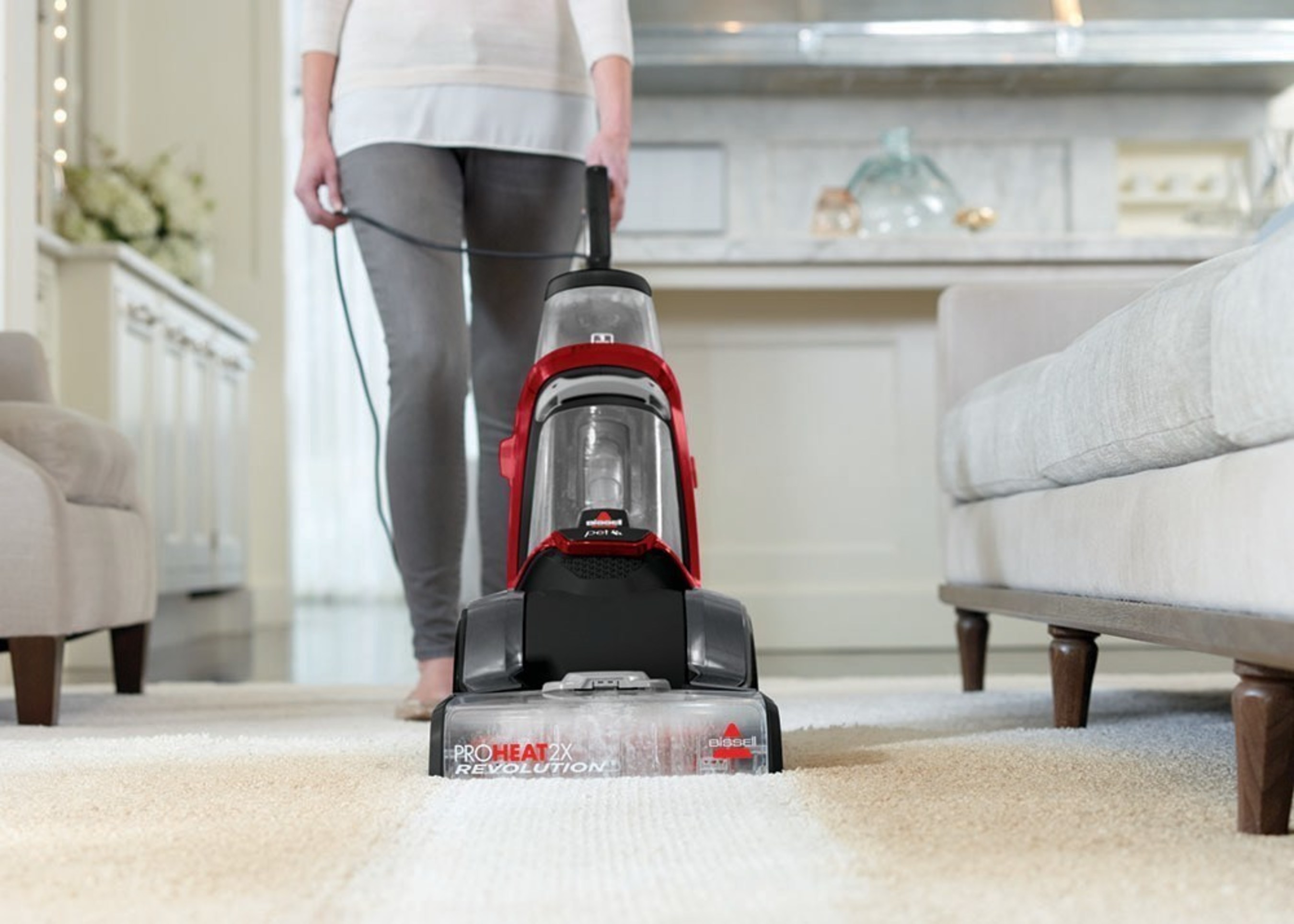 BISSELL introduces the new ProHeat 2X(R) Revolution(TM) Pet, which makes deep cleaning carpet as easy as vacuuming so users can rest assured that their carpets are clean and odor-causing bacteria is controlled, when using BISSELL Deep Clean + Antibacterial formula.