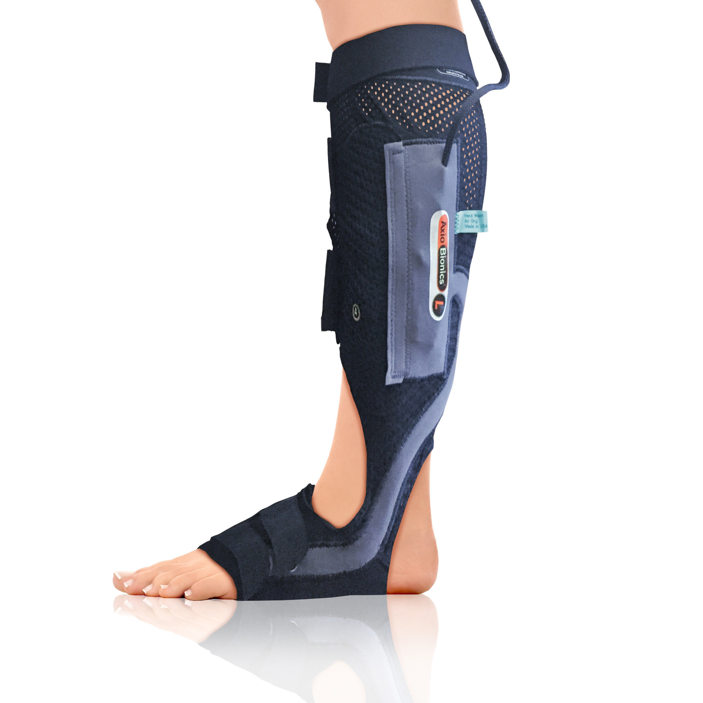 Sara was fit with the Wearable Therapy BioSleeve for the lower leg