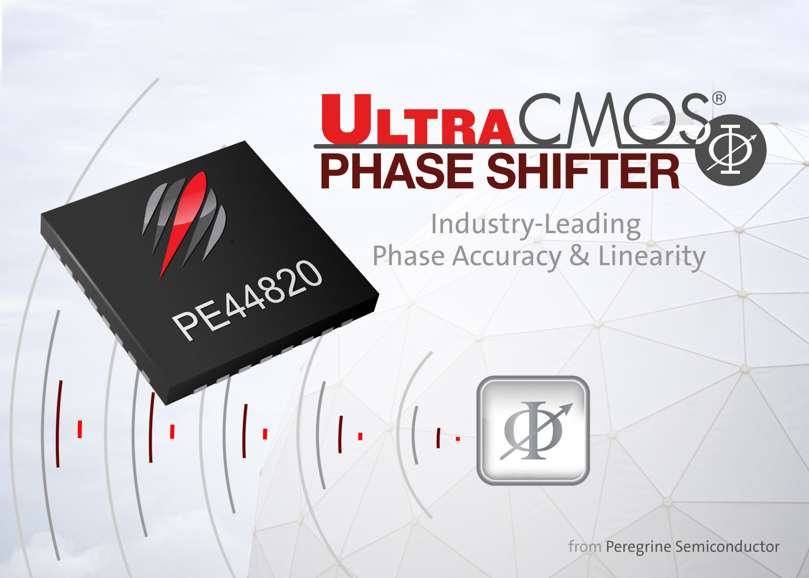 Peregrine Semiconductor's new UltraCMOS(R) PE44820 is an 8-bit digital phase shifter that delivers exceptional phase accuracy and high linearity for active antenna applications.