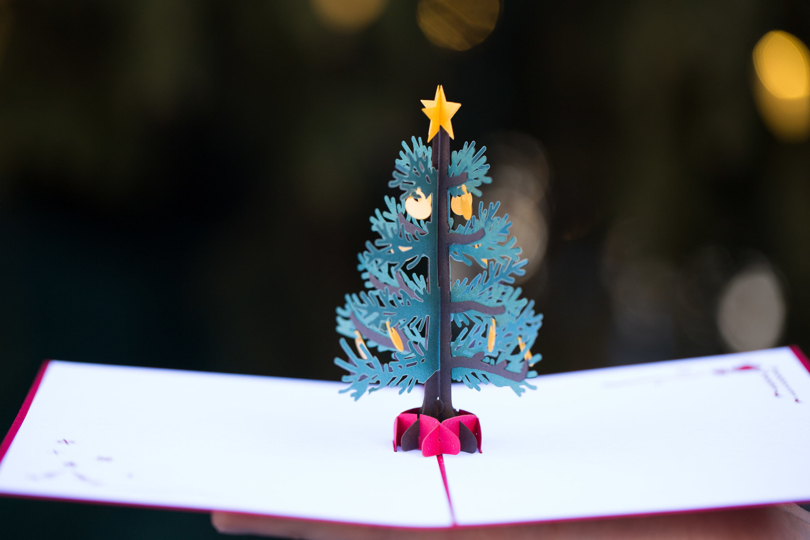 Lovepop's 3D pop-up Christmas tree card. Photo credit: Surabhi Agrawal