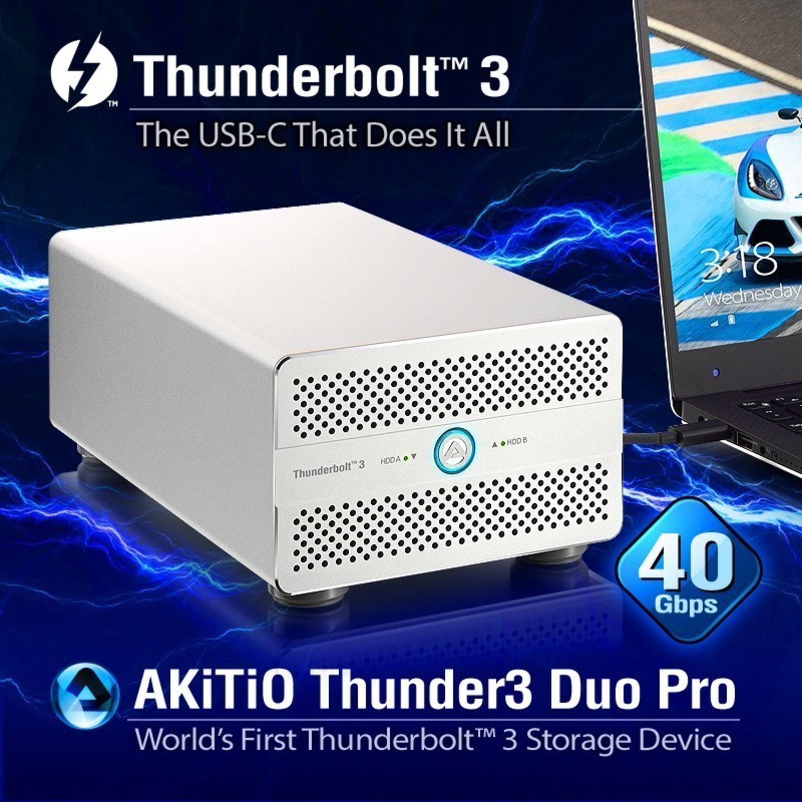 Akitio Thunder3 Duo Pro