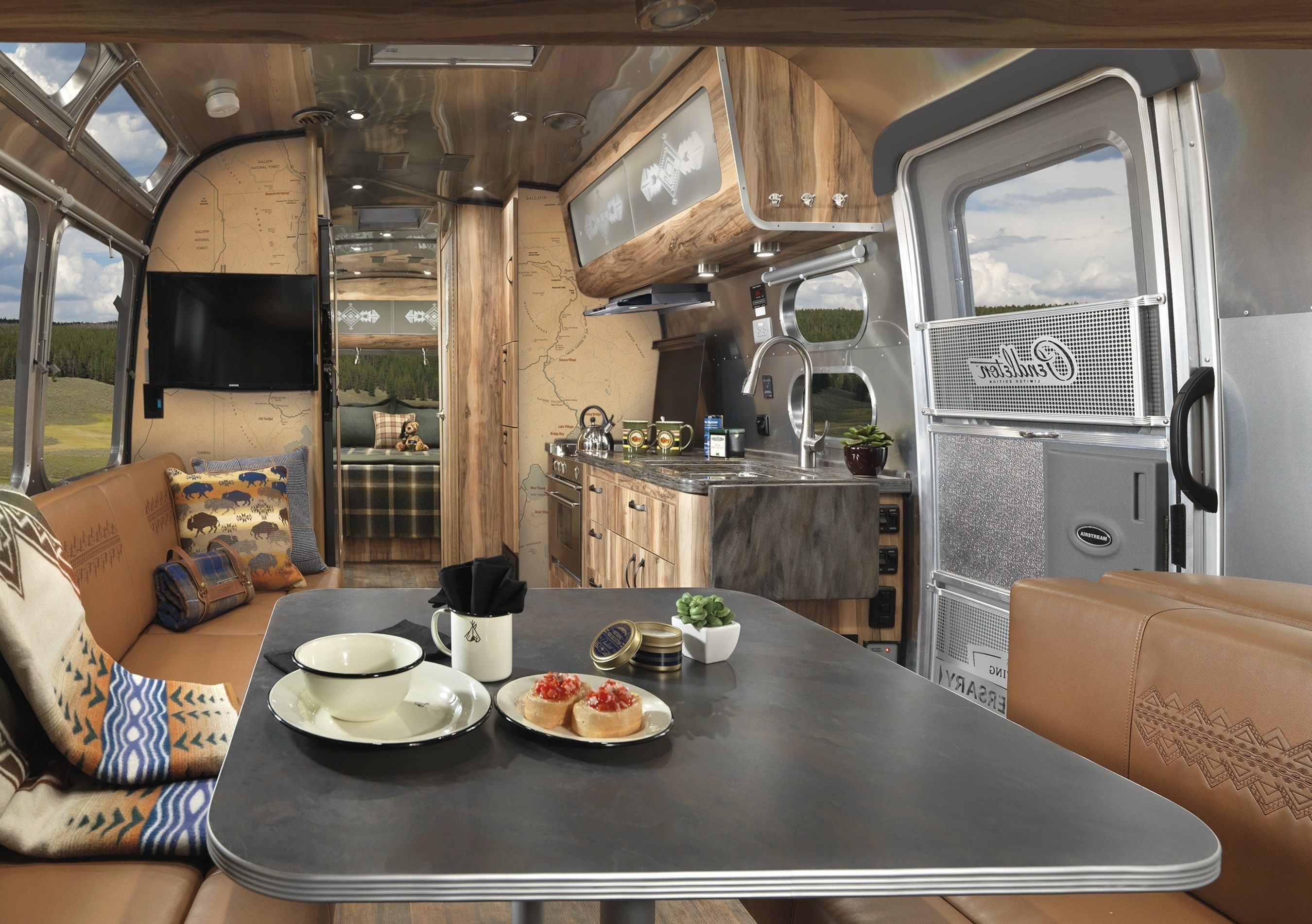 Two timeless American brands, Airstream and Pendleton Woolen Mills, have come together for the first time to pay tribute to our nation's parks and to great outdoor adventure. Coinciding with the centennial of the National Park Service, Airstream proudly introduces the 2016 Limited Edition Pendleton National Park Foundation travel trailer.