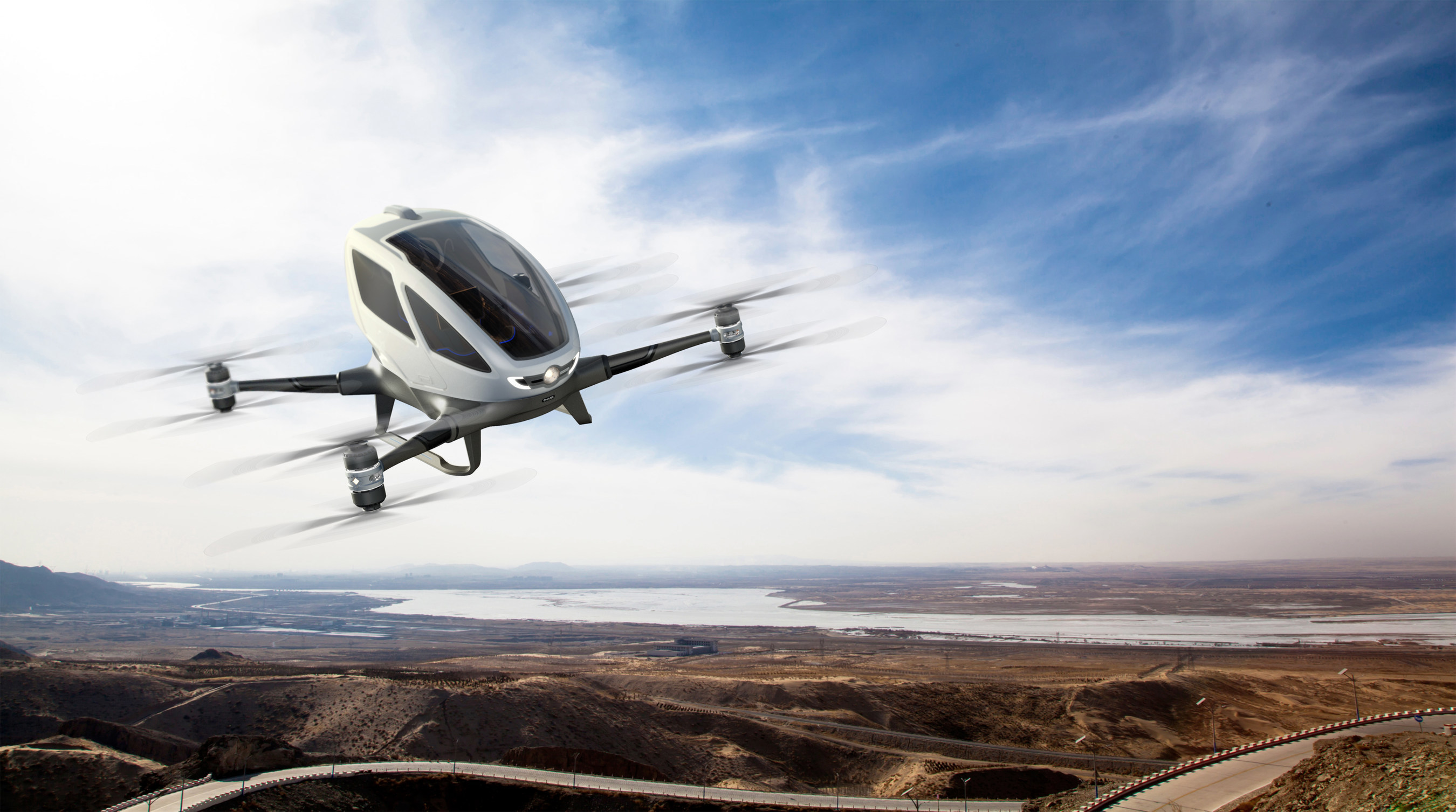 Launches First-Ever Autonomous Aerial Vehicle "EHang 184" CES