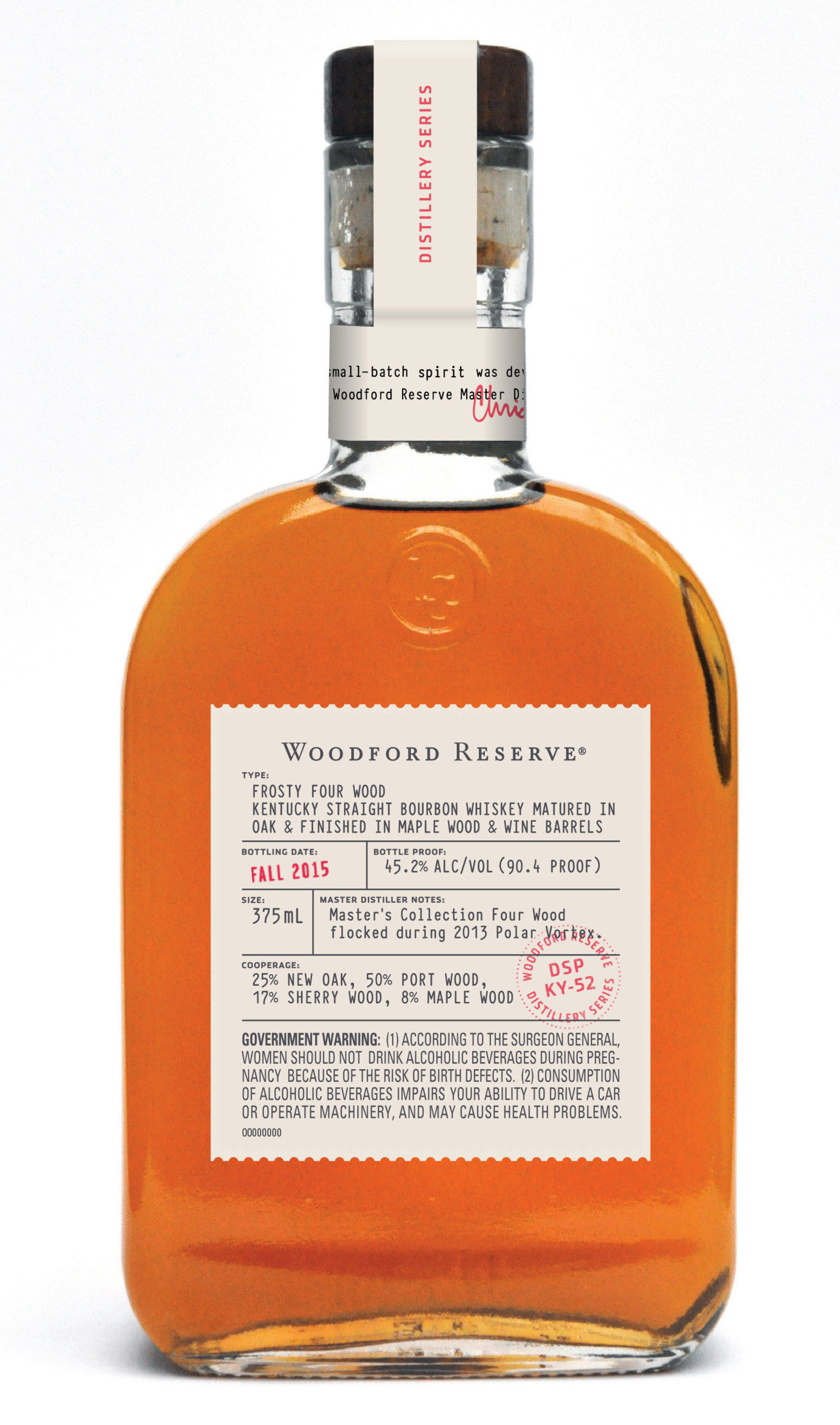 Woodford Reserve announces the latest expression in its Distillery Series, Frosty Four Wood, available at the distillery and select Kentucky retailers.