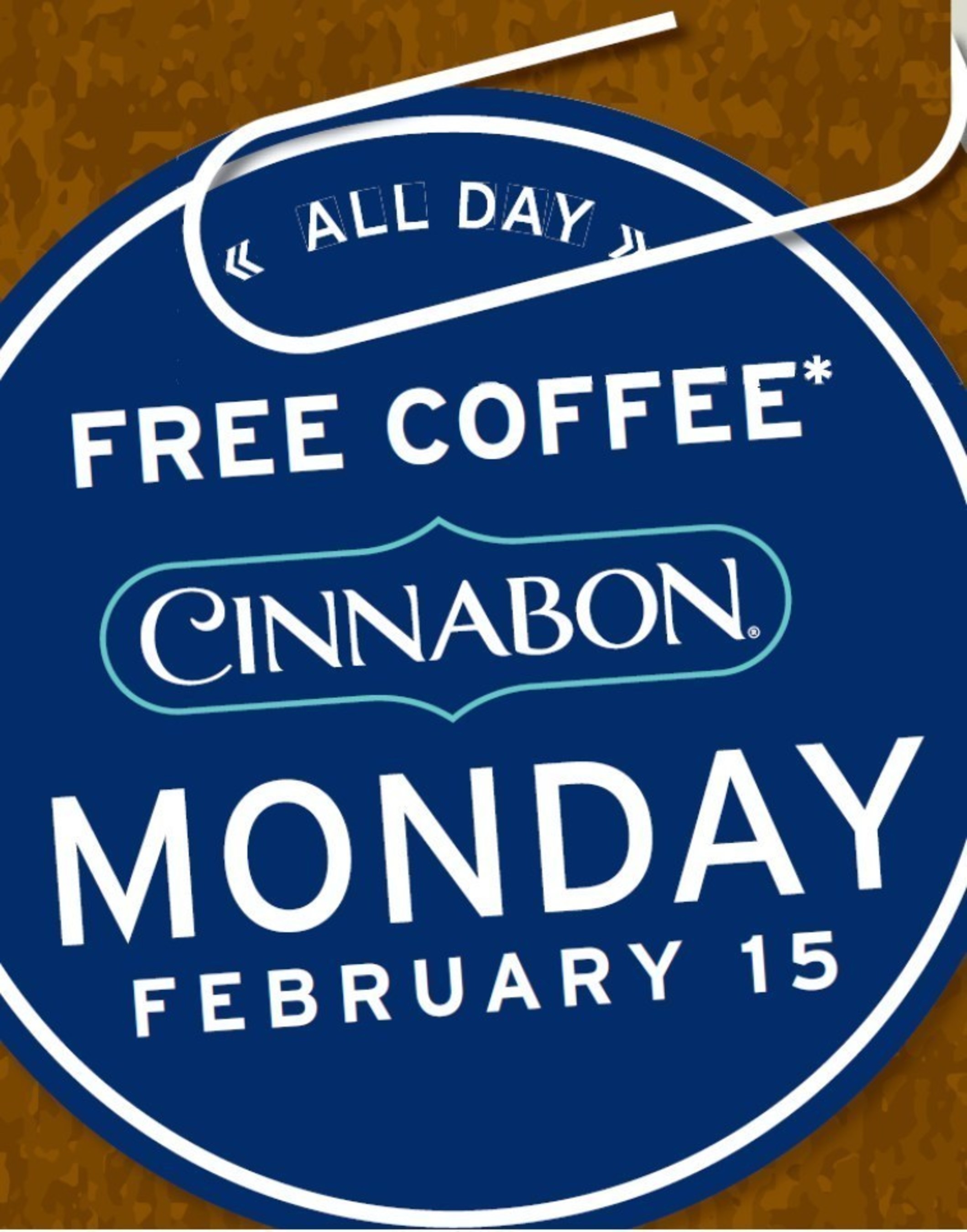 In celebration of the season premiere of Better Call Saul, fans can enjoy a FREE cup of coffee at Cinnabon on  Monday, February 15th, 2016
