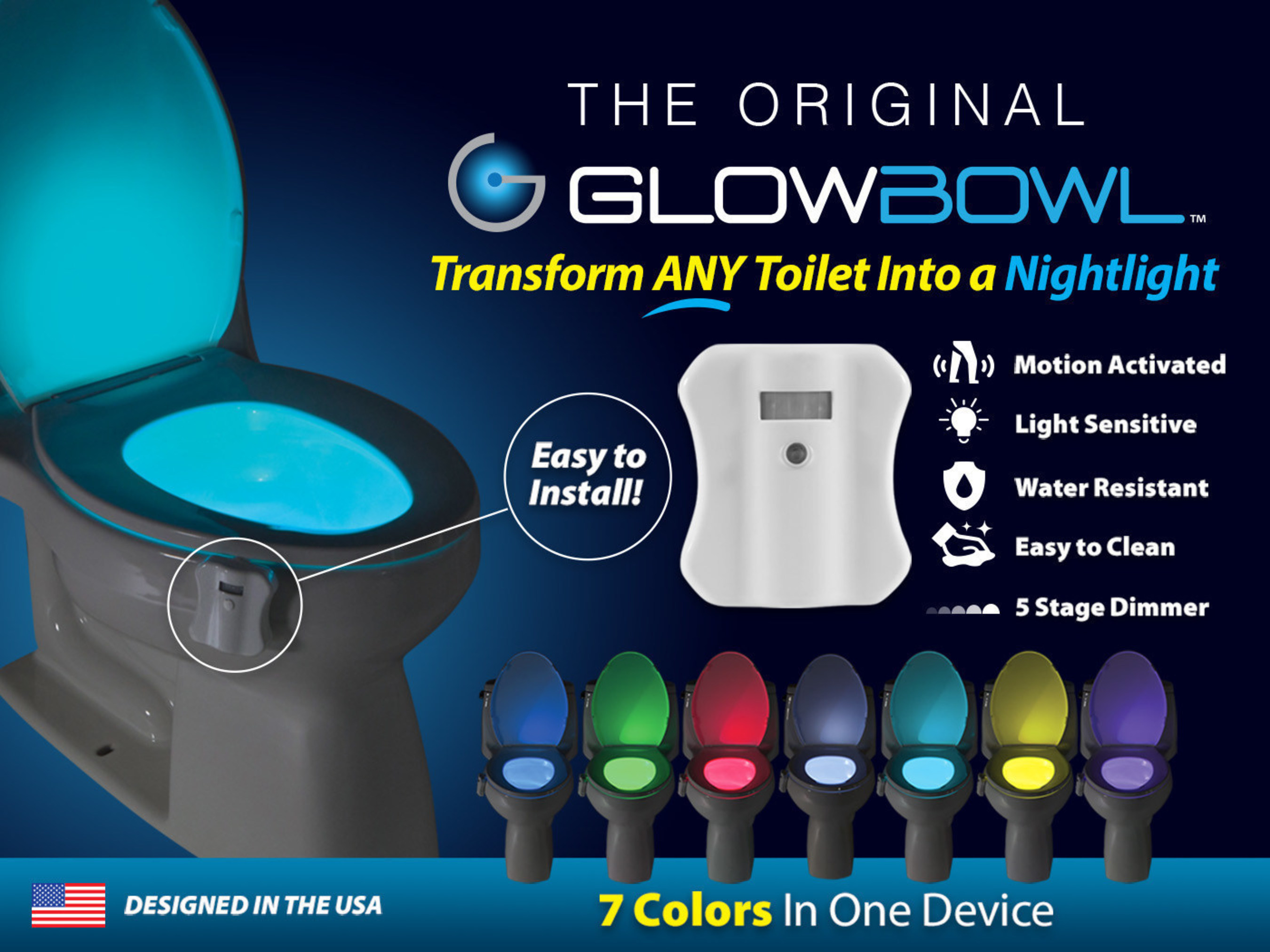 Make your toilet a disco bowl with this glowing night light: Now