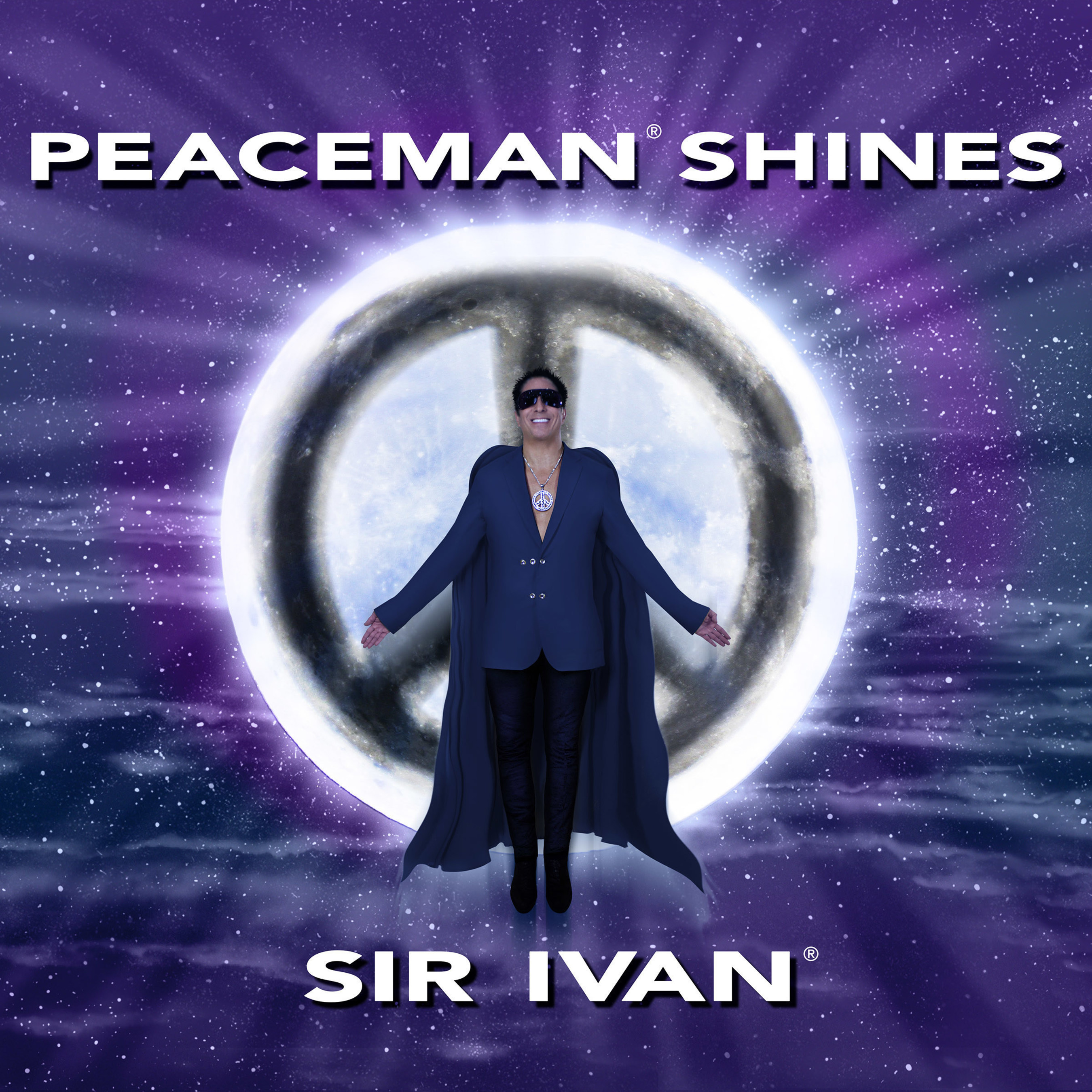 Cover Art for Sir Ivan's New Album "Peaceman Shines"